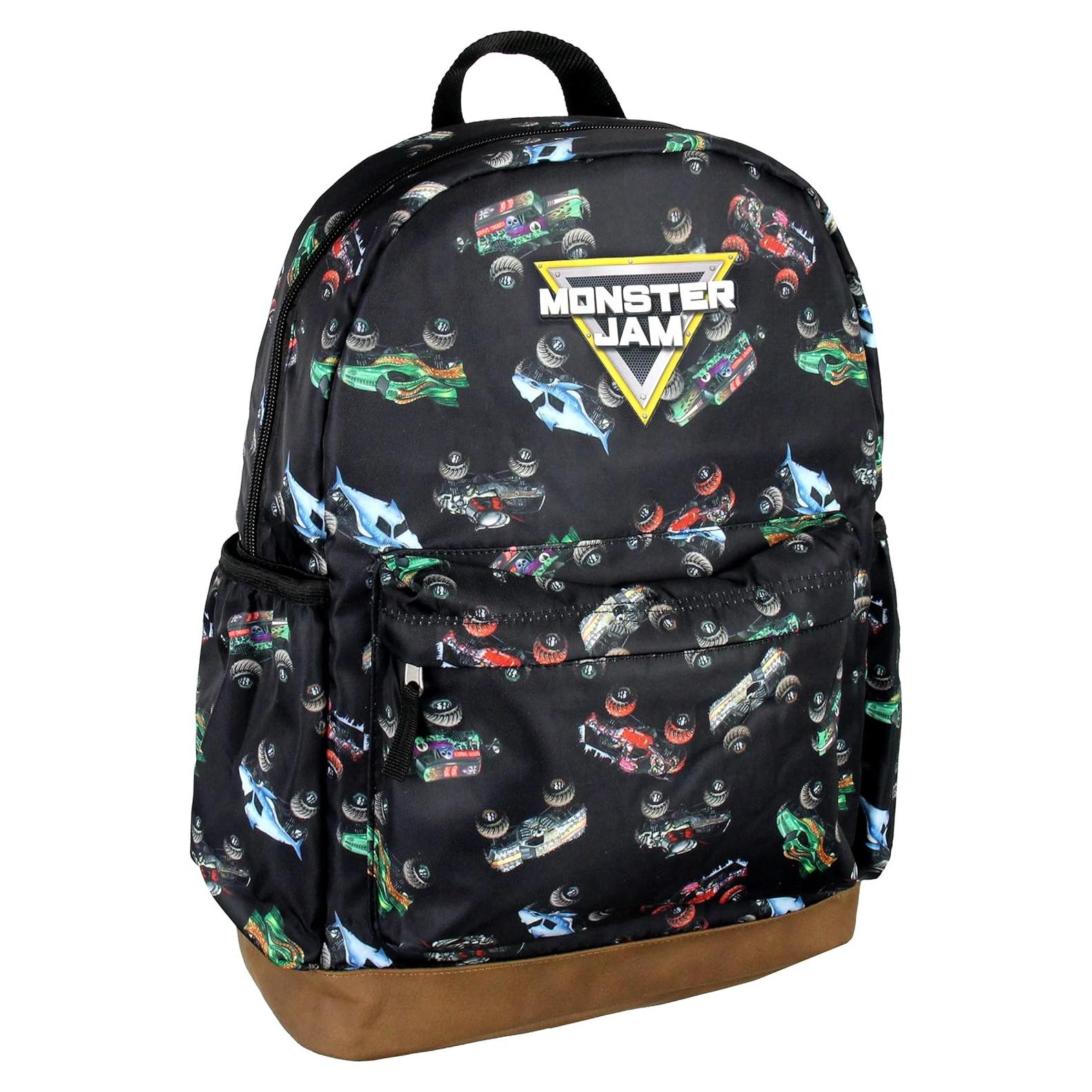 Mochila Monster Jam Intimo Dragón Zombie Grave Digger Megalodon