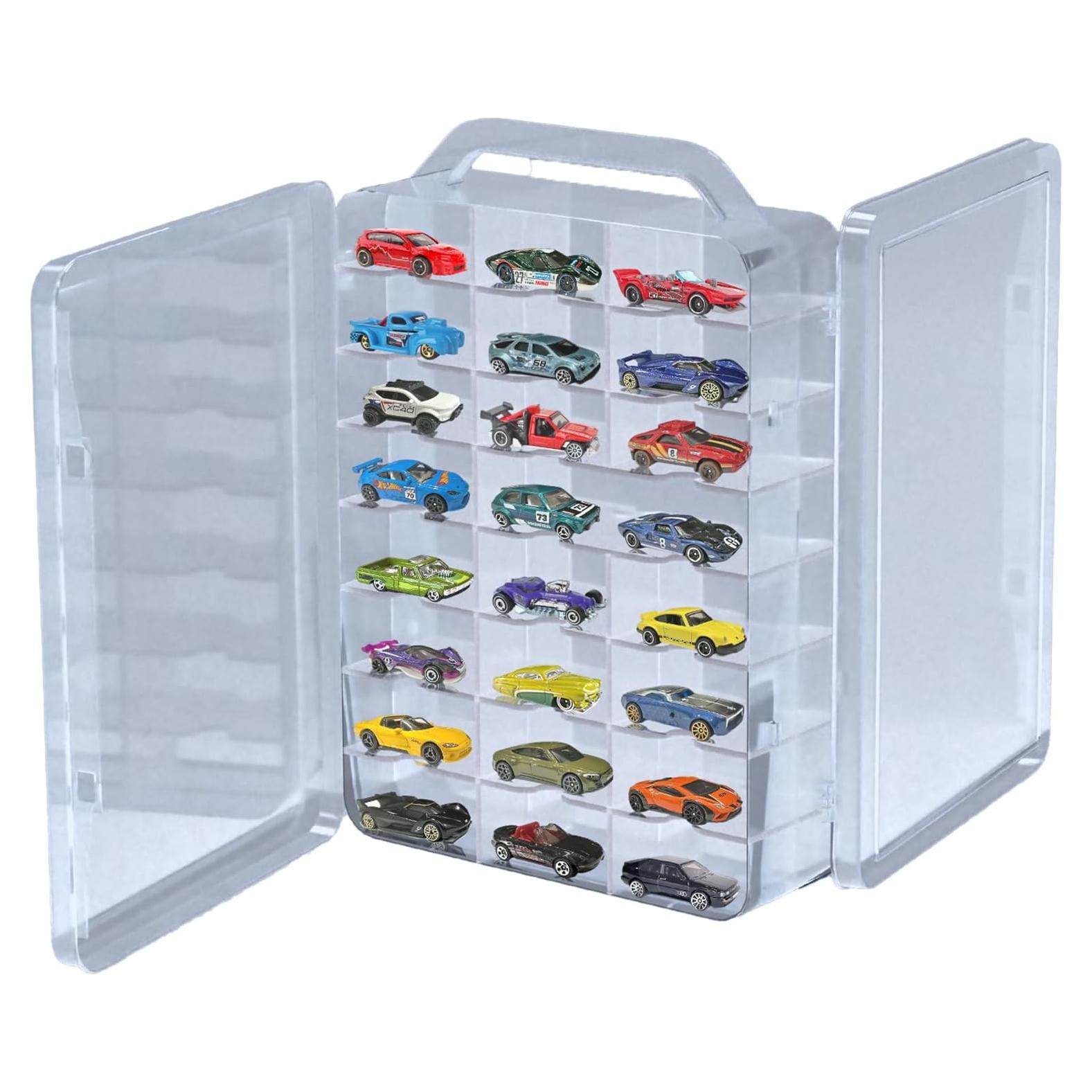 Estuche de Almacenamiento Doble Cara Ngdiluxury para Hot Wheels