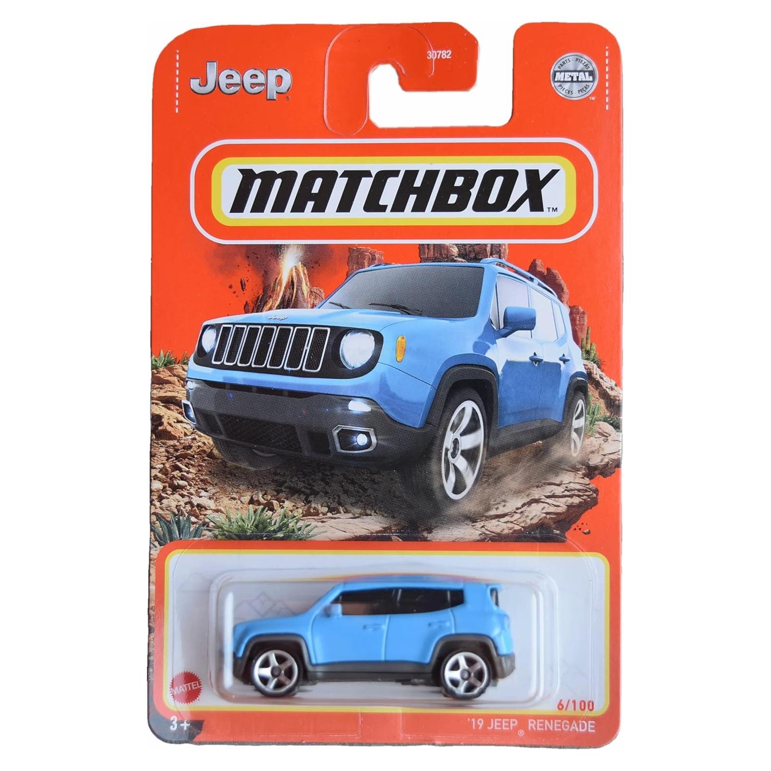 Auto de Juguete Matchbox Jeep Renegade 2019 10.7x10.5 cm