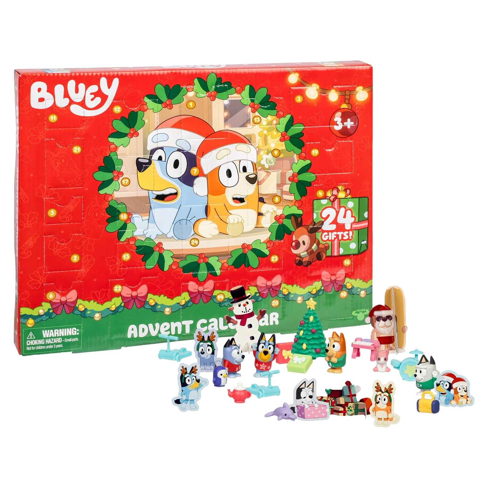 Calendario de Adviento Bluey con Mini Figuras y Accesorios