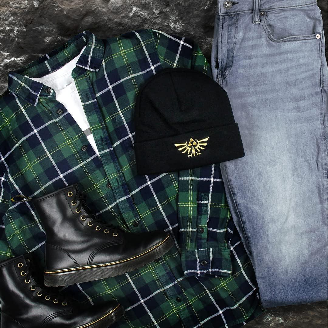 Beanie Triforce Zelda BioWorld Unisex 100% Acrílico Negro