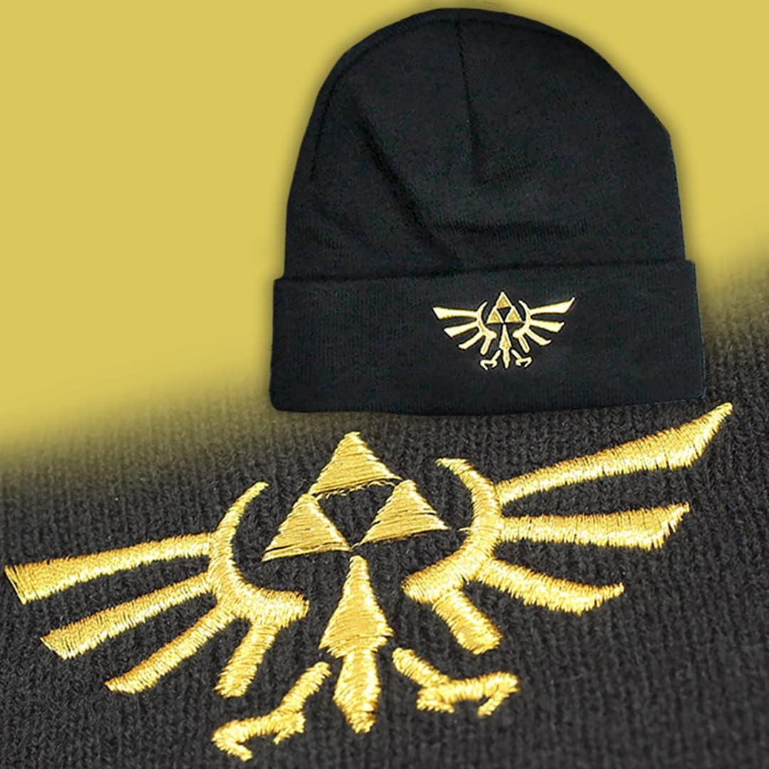 Beanie Triforce Zelda BioWorld Unisex 100% Acrílico Negro