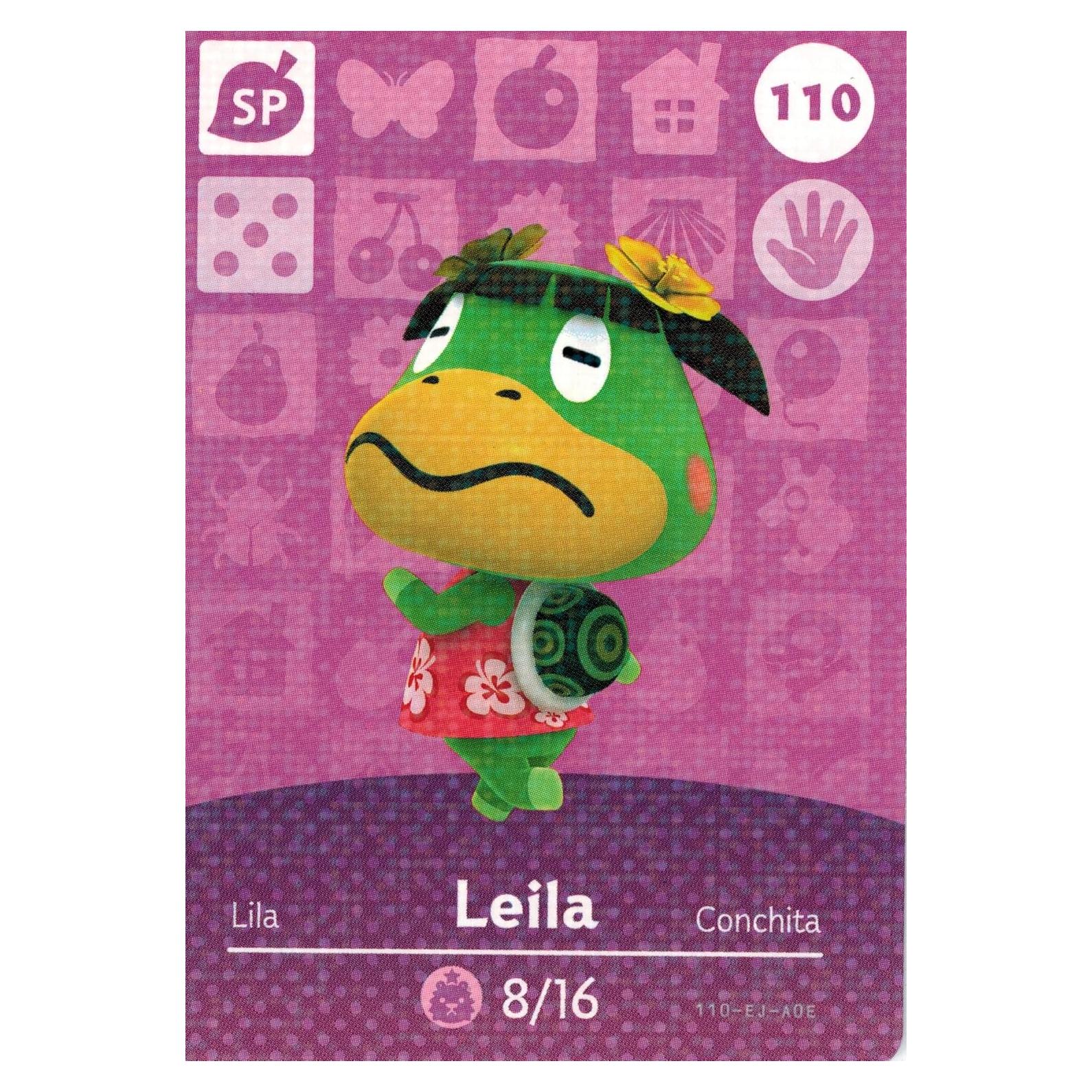 Tarjeta Amiibo Leila 110/200 Nintendo Animal Crossing