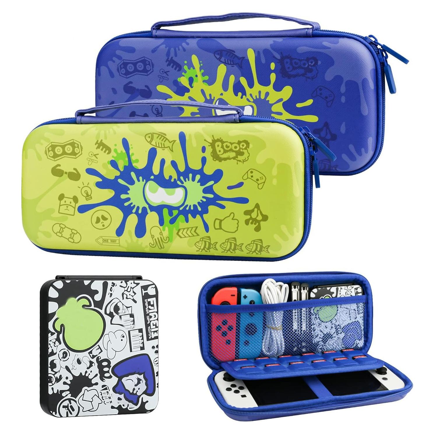 Funda de Transporte GLDRAM para Nintendo Switch OLED - Splatoon 3