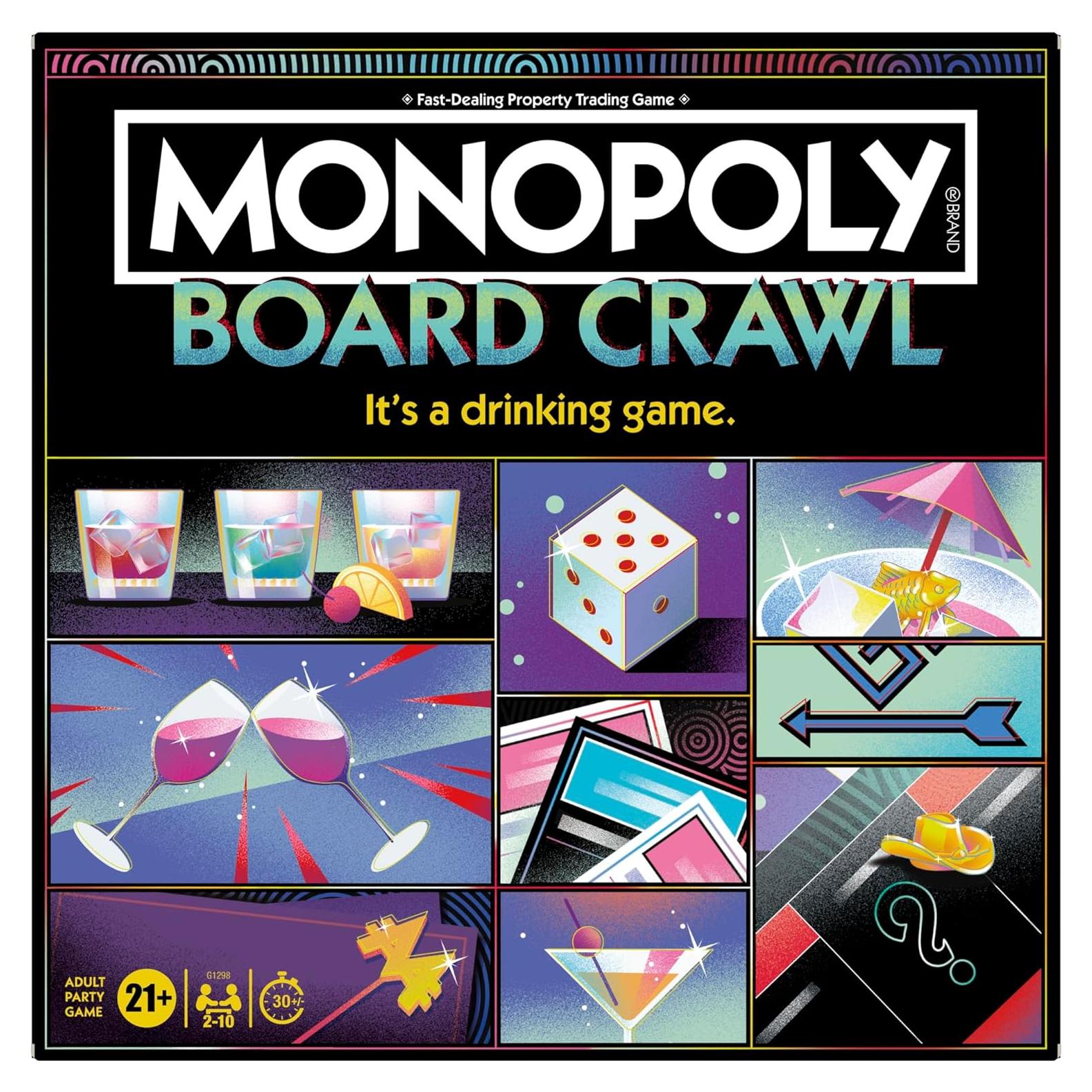 Juego de Beber Monopoly Hasbro para Adultos 21+ 2-10 Jugadores