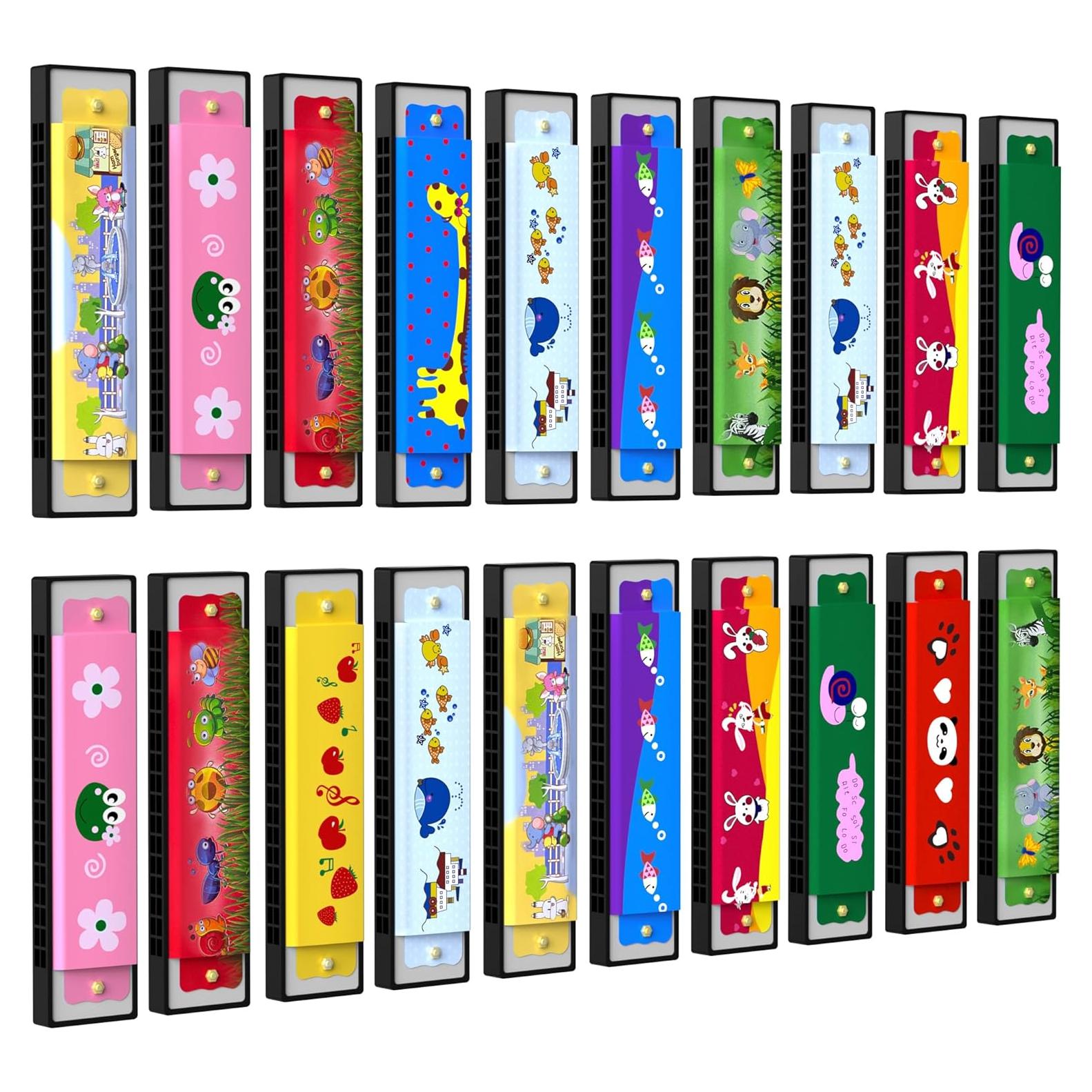 20 Armónicas para Niños Wholelovein - Juguetes Musicales Coloridos