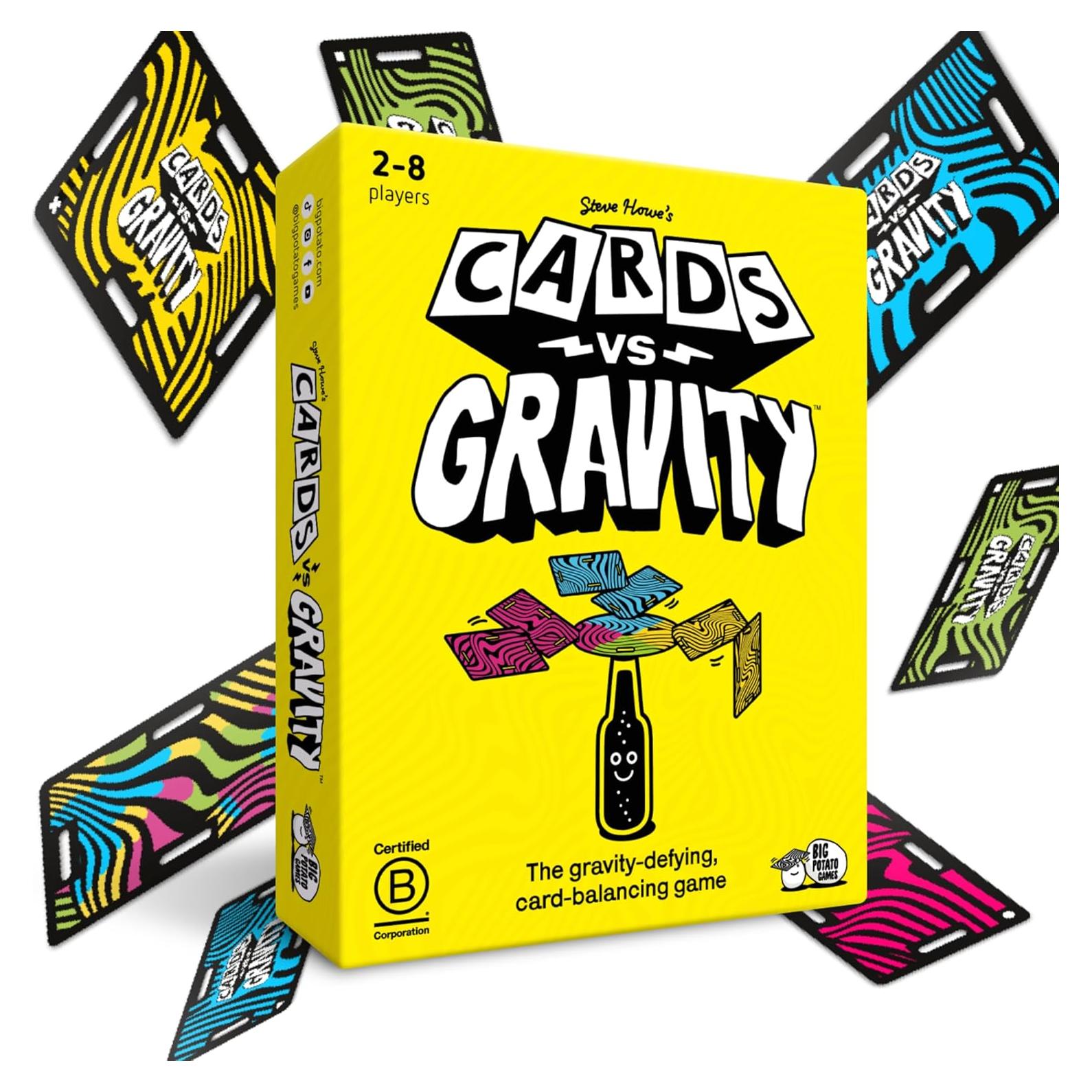 Juego de Cartas Big Potato vs Gravedad - Apilamiento y Equilibrio