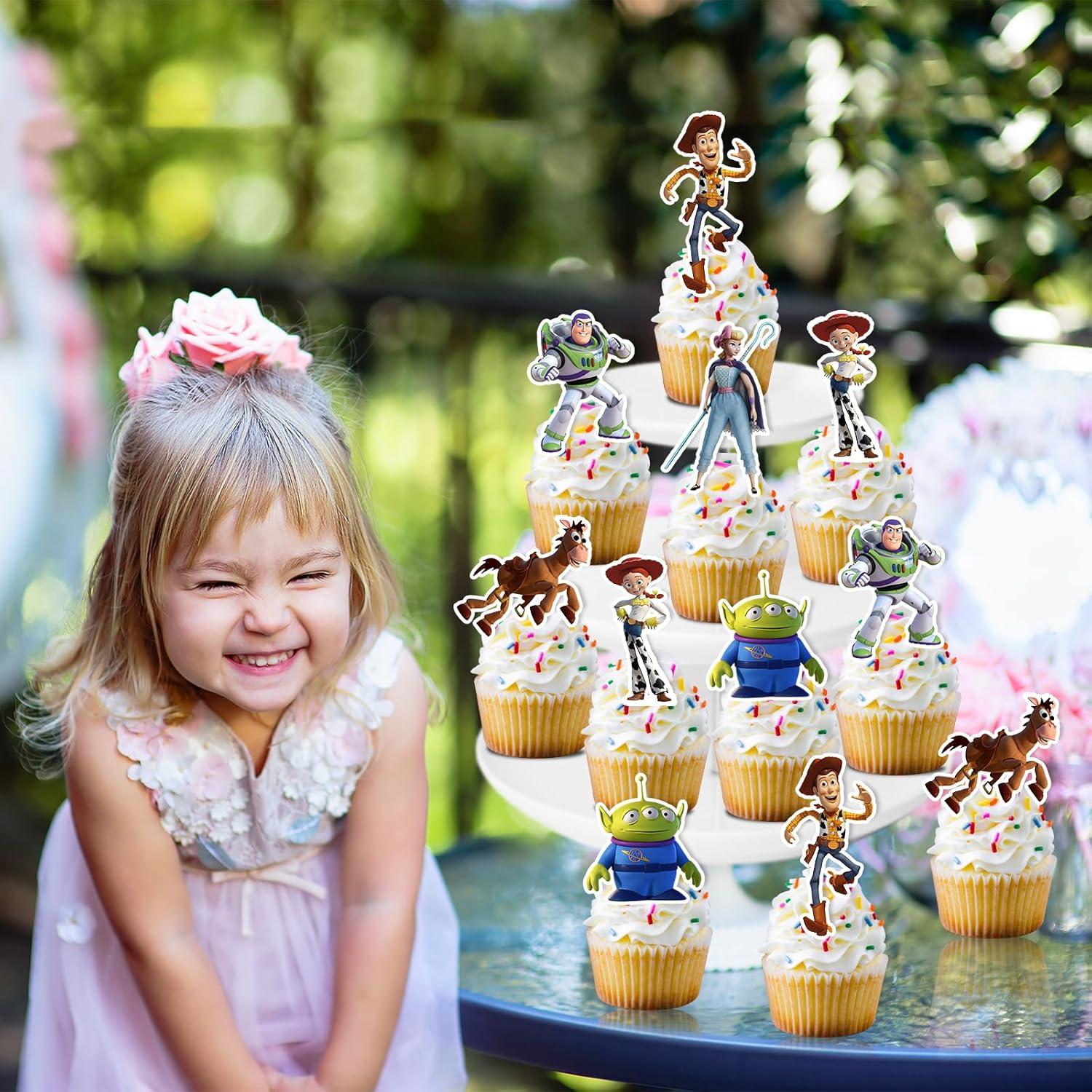 Toppers de Cupcake Inspirados en Juguetes TuoYing 24PCS