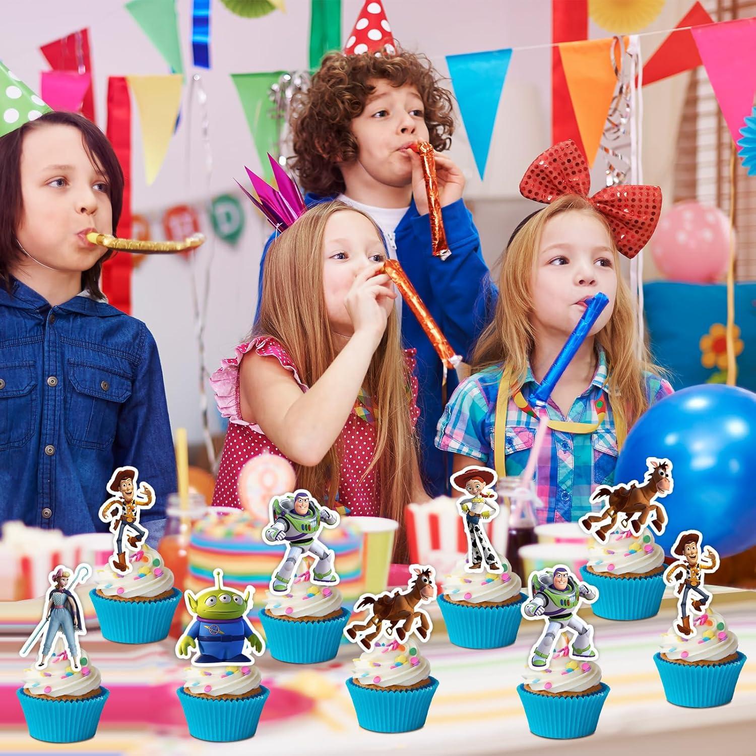 Toppers de Cupcake Inspirados en Juguetes TuoYing 24PCS