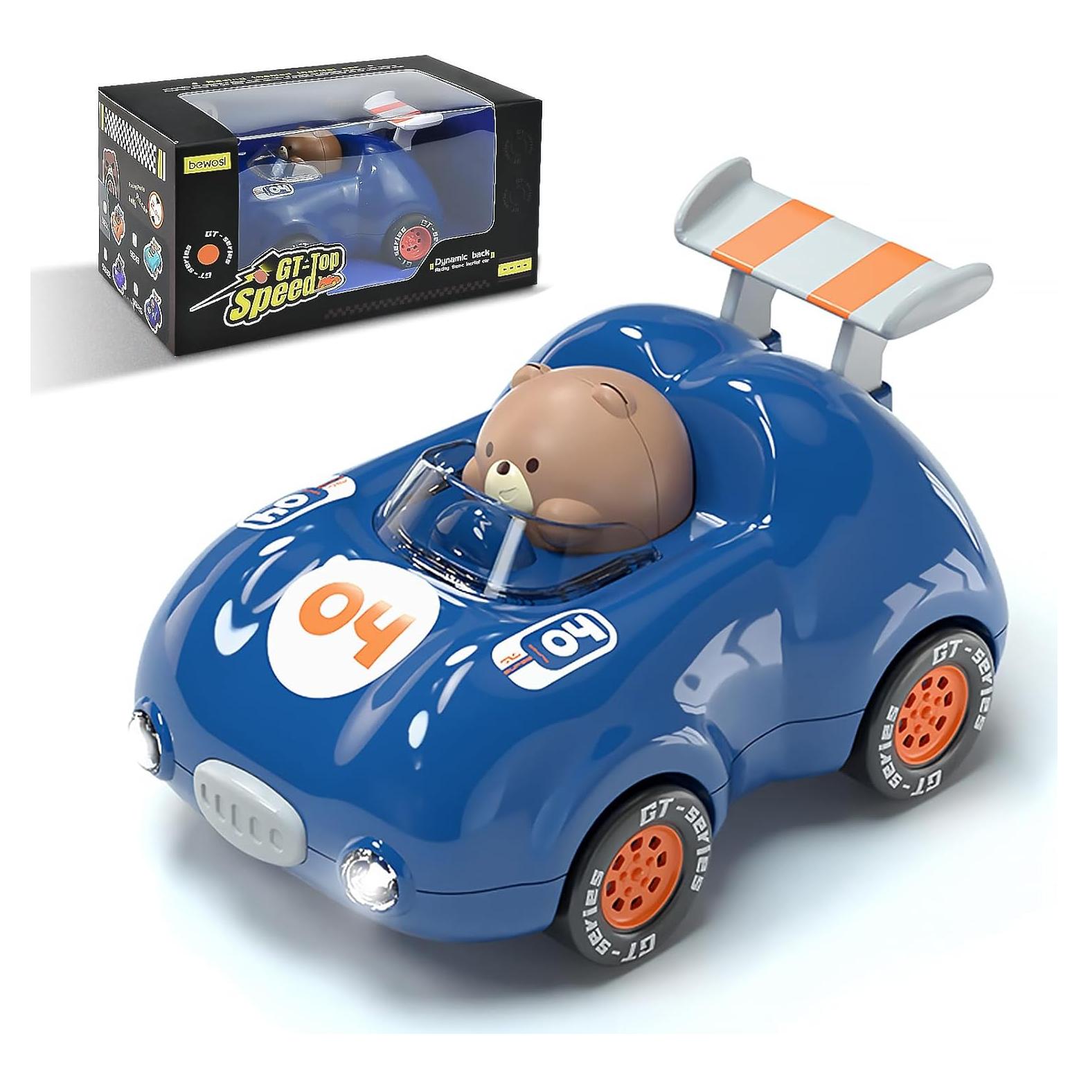 Coche de Juguete con Luz CDDZSW - Inercia para Niños 1-3 Años