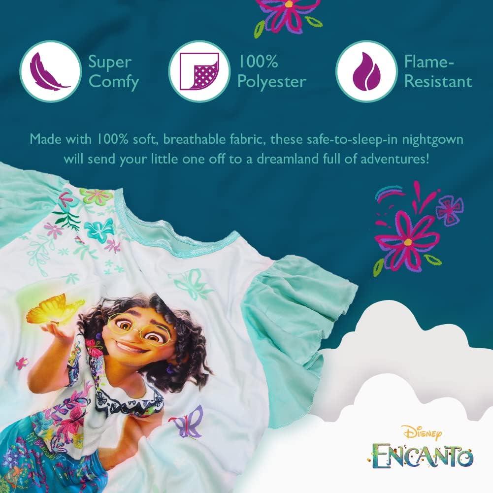 Pijamas Disney Encanto para Niñas - Vestido de Noche 4-10 Años