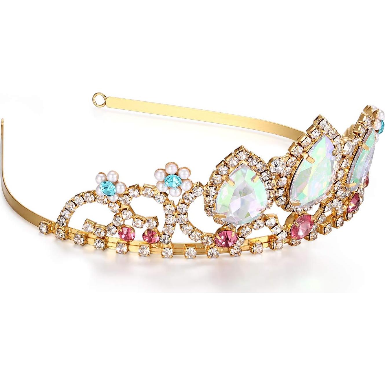 Tiara de Princesa Vinjewelry con Cristales para Niñas