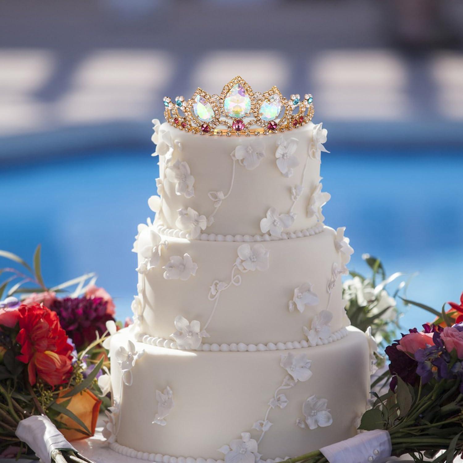 Tiara de Princesa Vinjewelry con Cristales para Niñas