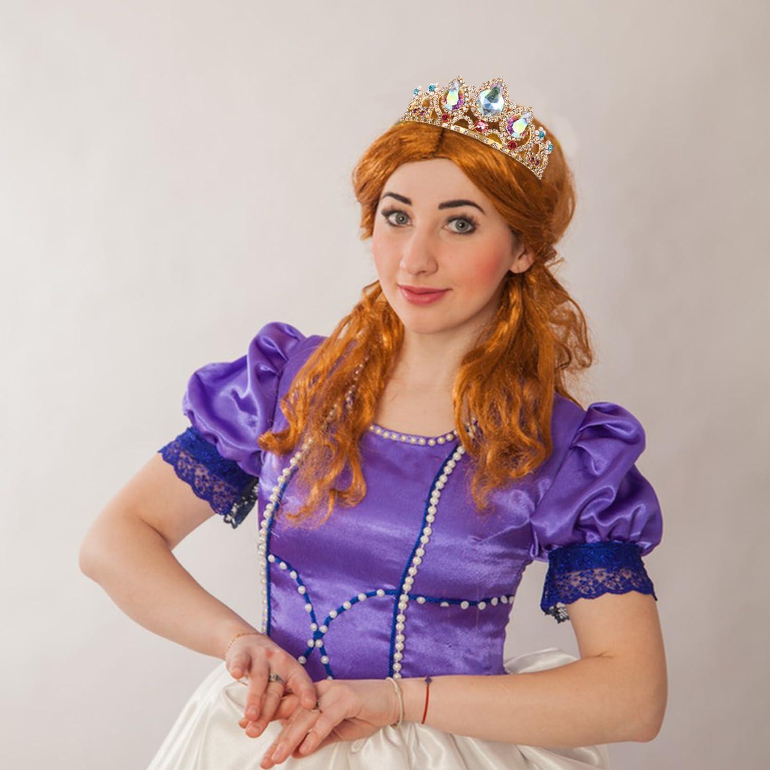 Tiara de Princesa Vinjewelry con Cristales para Niñas