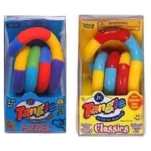 2 Juguetes Antiestrés Tangle Jr. Peludo y Original - Tangle