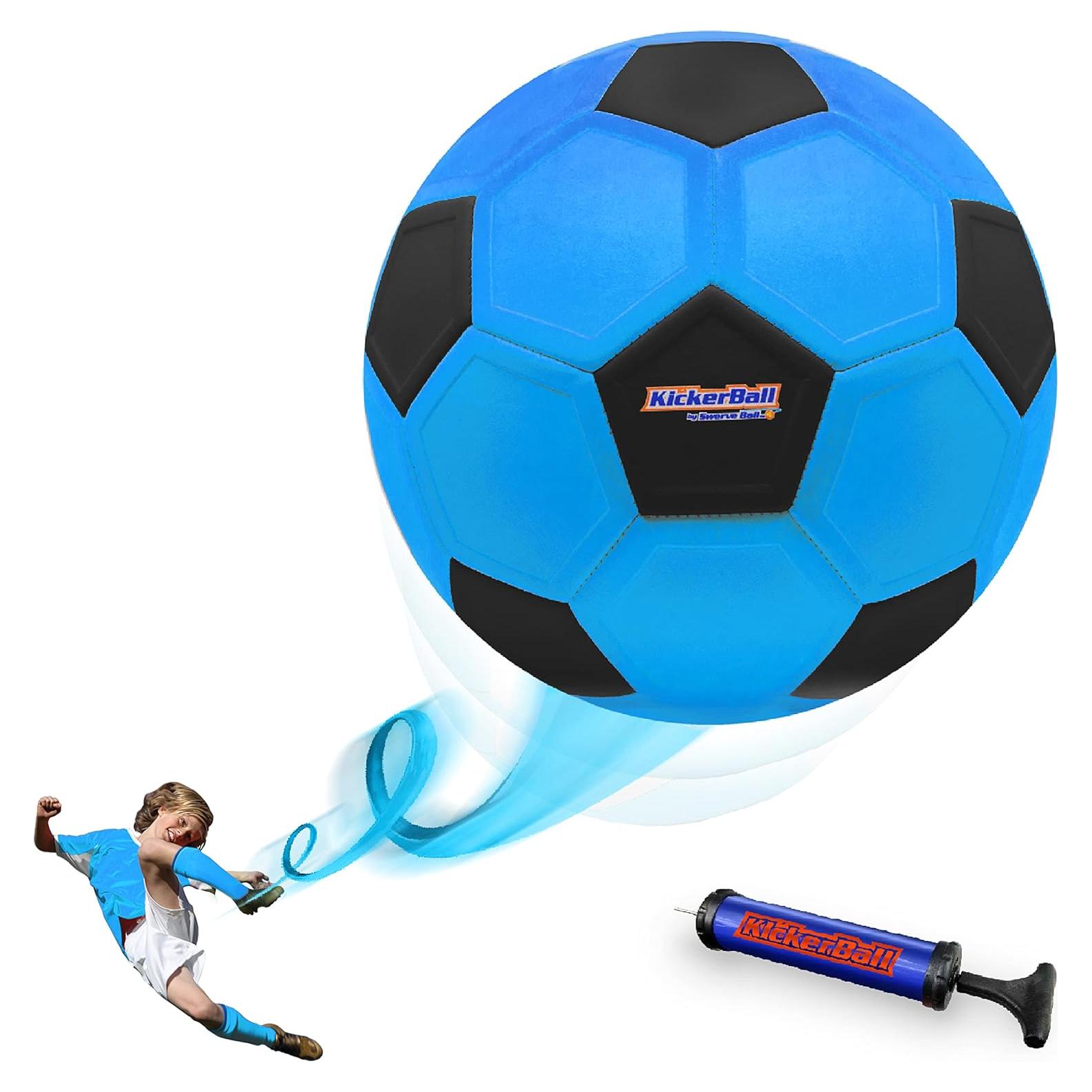 Pelota de Fútbol Kickerball Tamaño 4 Azul - Efectos y Curvas