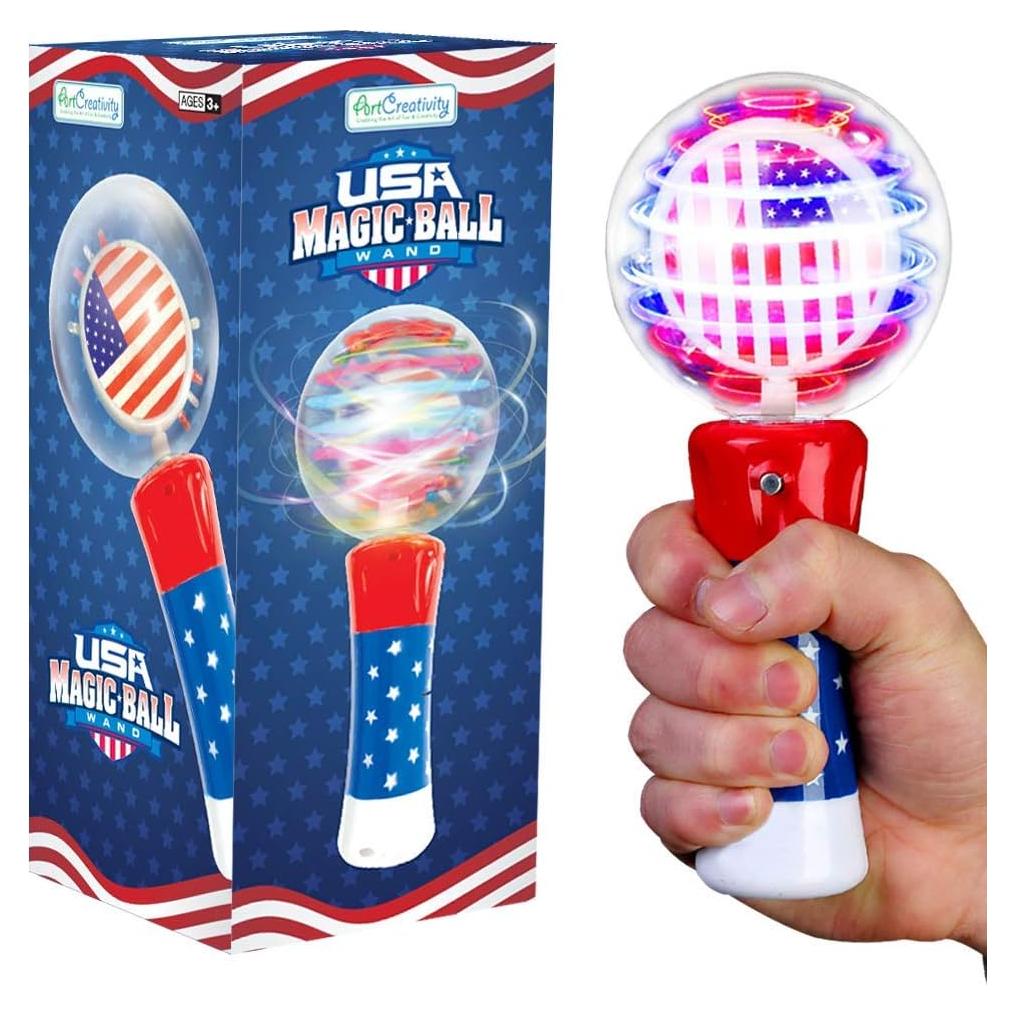 Varita Mágica Patriótica Iluminada ArtCreativity 19 cm