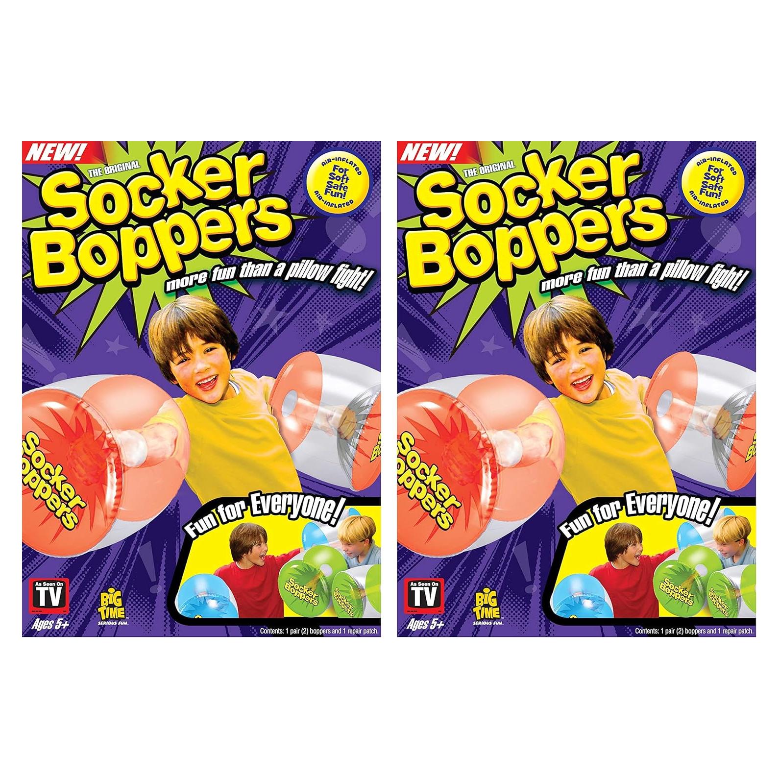 Cojines de Boxeo Inflables Socker Boppers - 2 Pares Transparentes