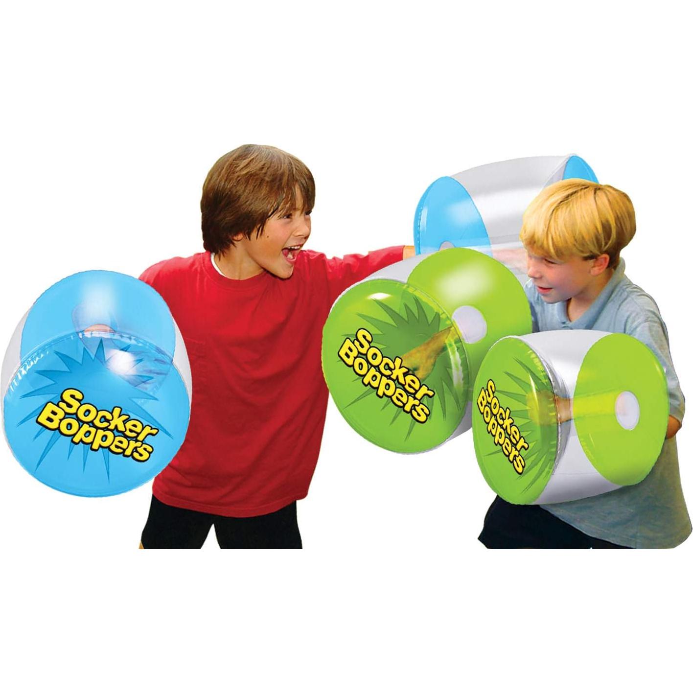 Cojines de Boxeo Inflables Socker Boppers - 2 Pares Transparentes
