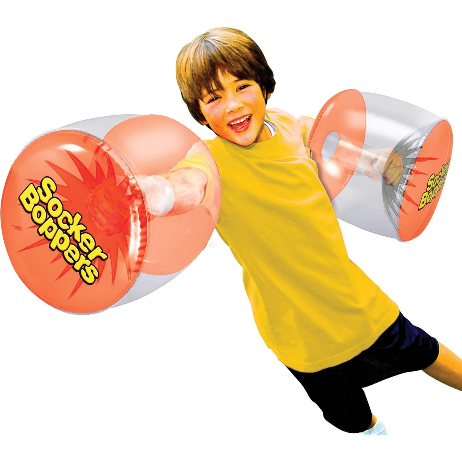 Cojines de Boxeo Inflables Socker Boppers - 2 Pares Transparentes
