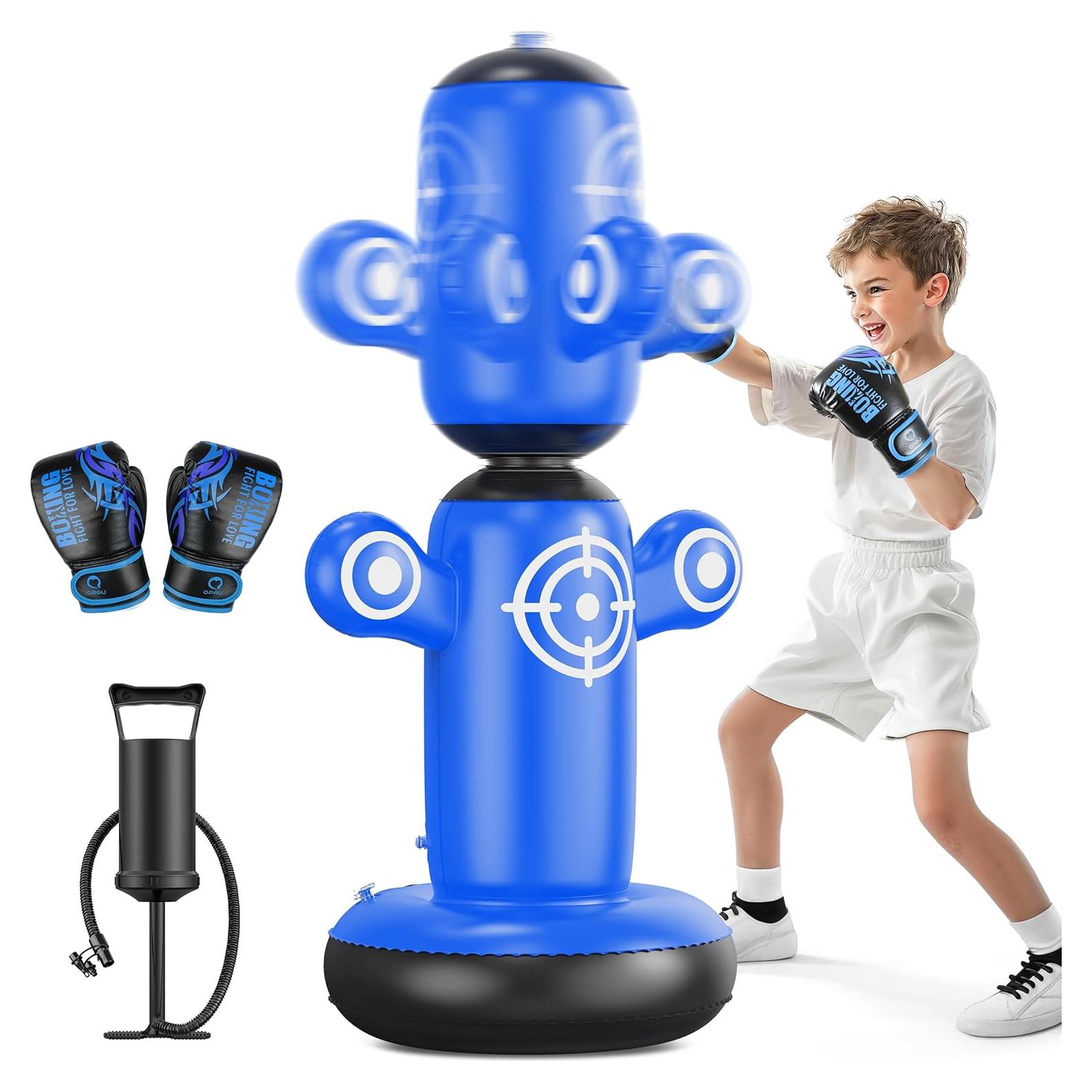 Bolsa de Boxeo Rotativa 360° QPAU 162.5 cm con Guantes