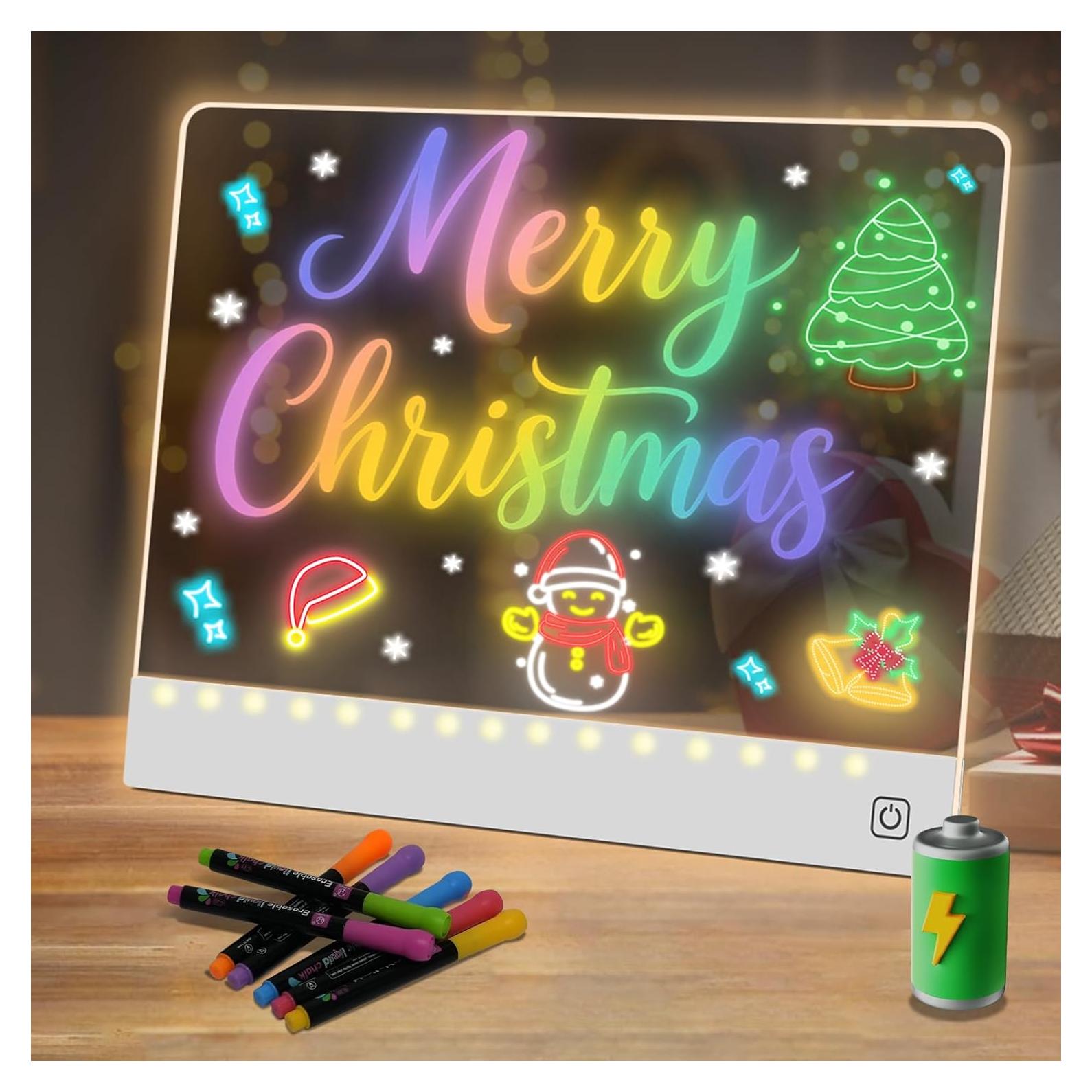 Tablero de Dibujo LED YONHAN 27.9x35.6cm Recargable Multicolor