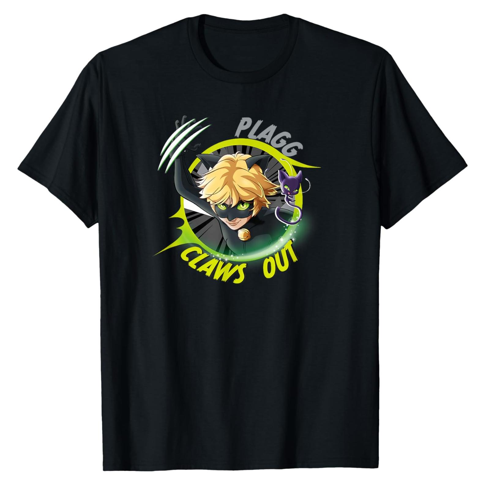 Camiseta oficial Miraculous Cat Noir para hombres - 136g