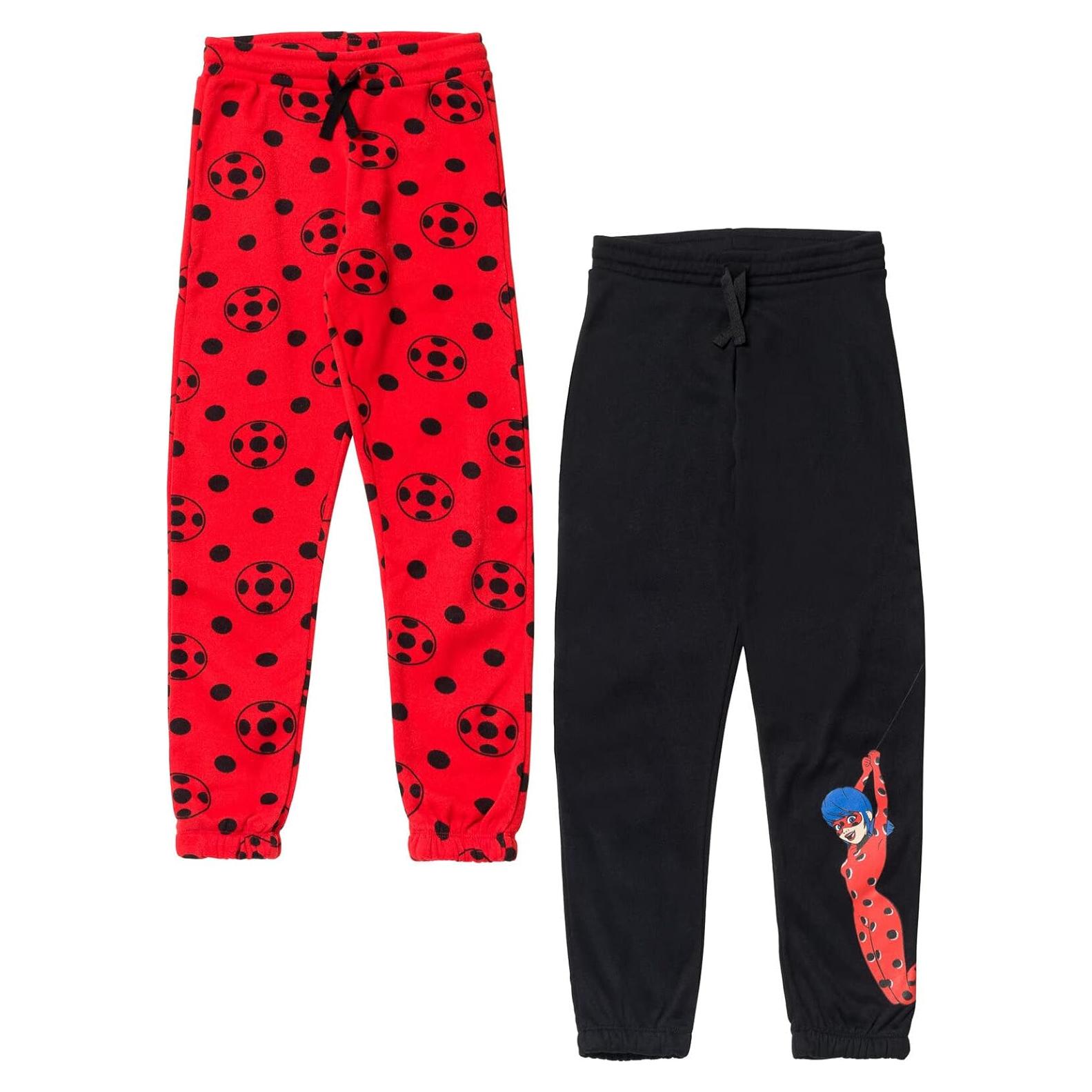 Mallas de forro polar para niñas Miraculous Ladybug - 2 Paquetes