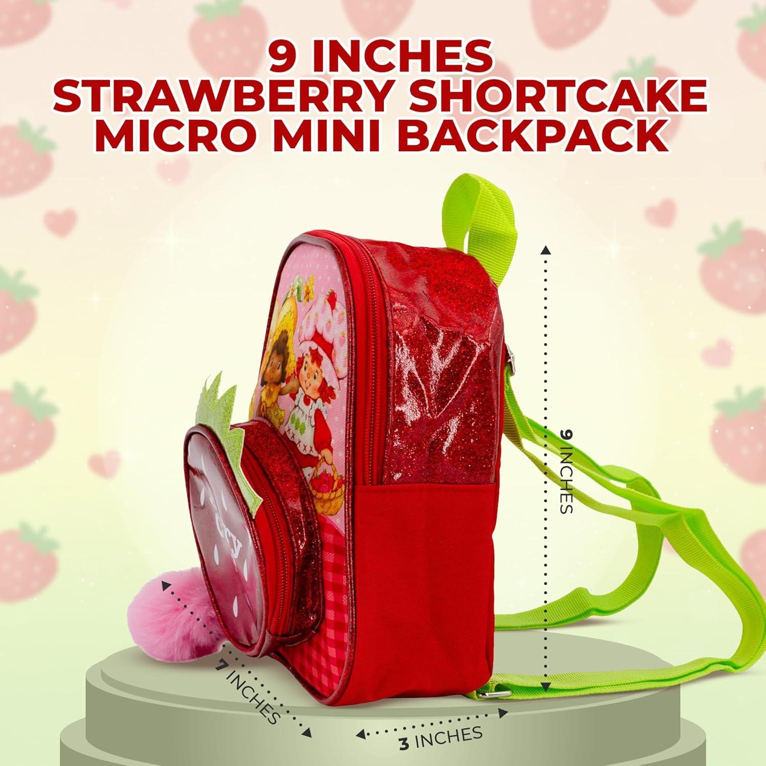 Mochila Mini Fresa PU Brillante 22.86x17.78x7.62 cm