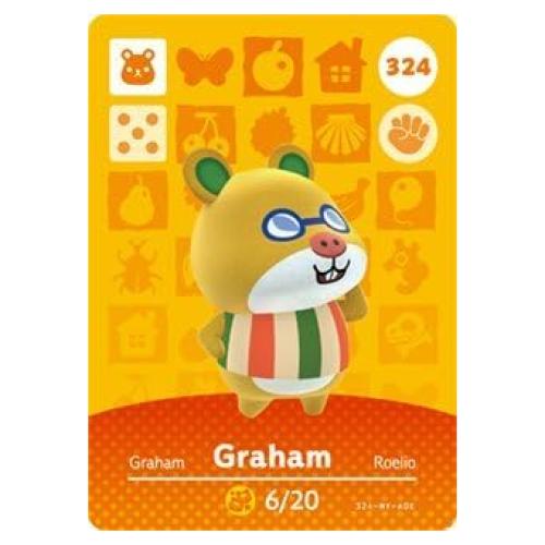 Tarjeta Amiibo Nintendo Animal Crossing Graham Serie 4 - 324