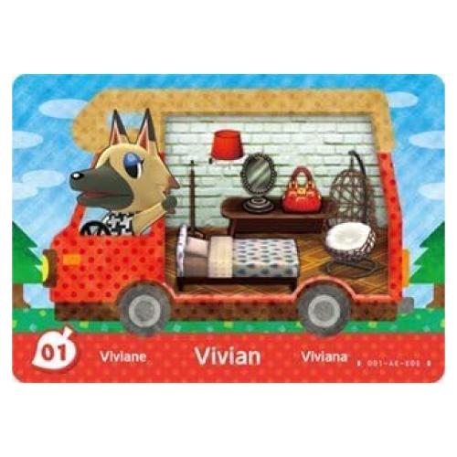 Tarjeta amiibo Vivian Animal Crossing Welcome 1 unidad