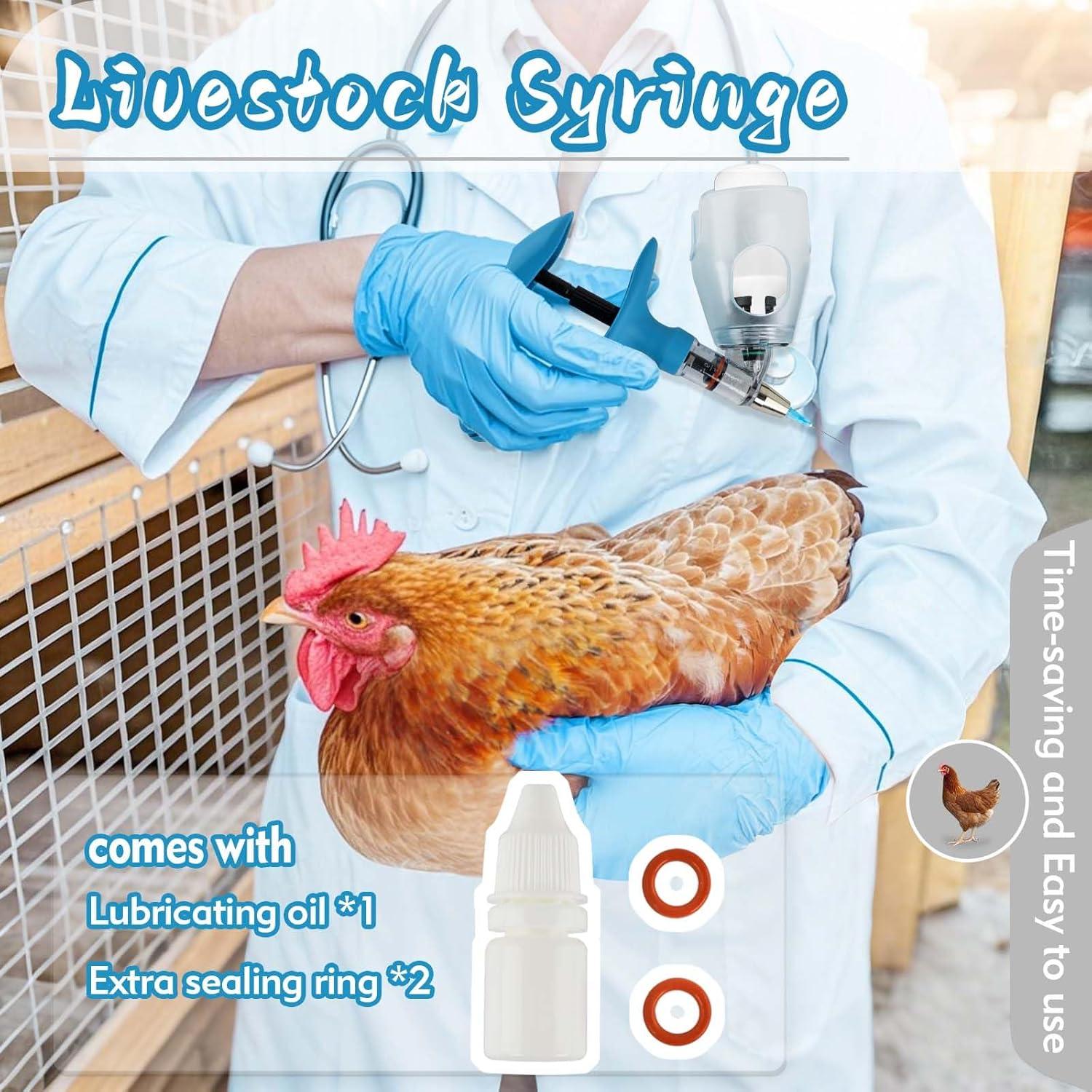 Jeringa Automática 5ml Ranch Choice para Ganado y Aves