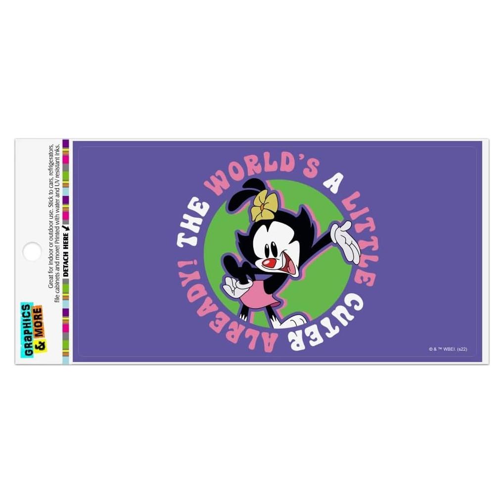 Imán Animaniacs Graphics & More 19.3x10.2cm Vinilo Multicolor