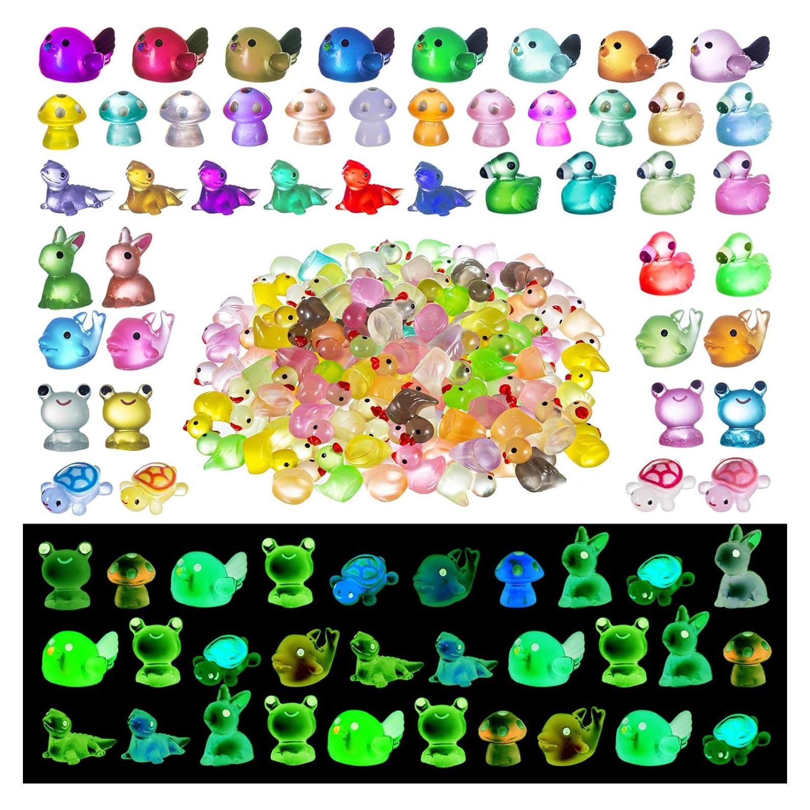 200 Piezas Animales Luminiscentes YOUHORYA para Decoración