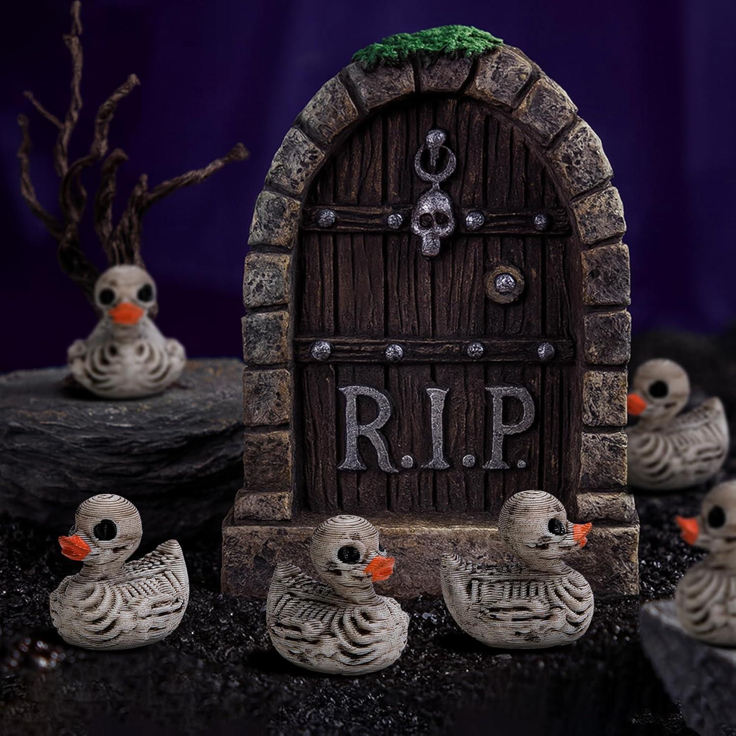 60 Piezas Decoraciones de Esqueletos de Patos Halloween Watayo