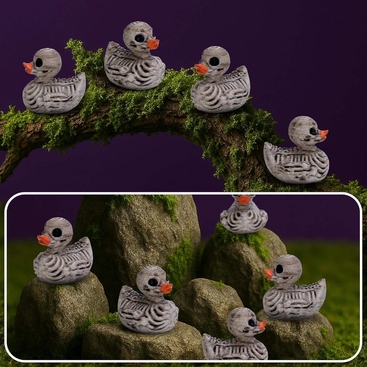 60 Piezas Decoraciones de Esqueletos de Patos Halloween Watayo