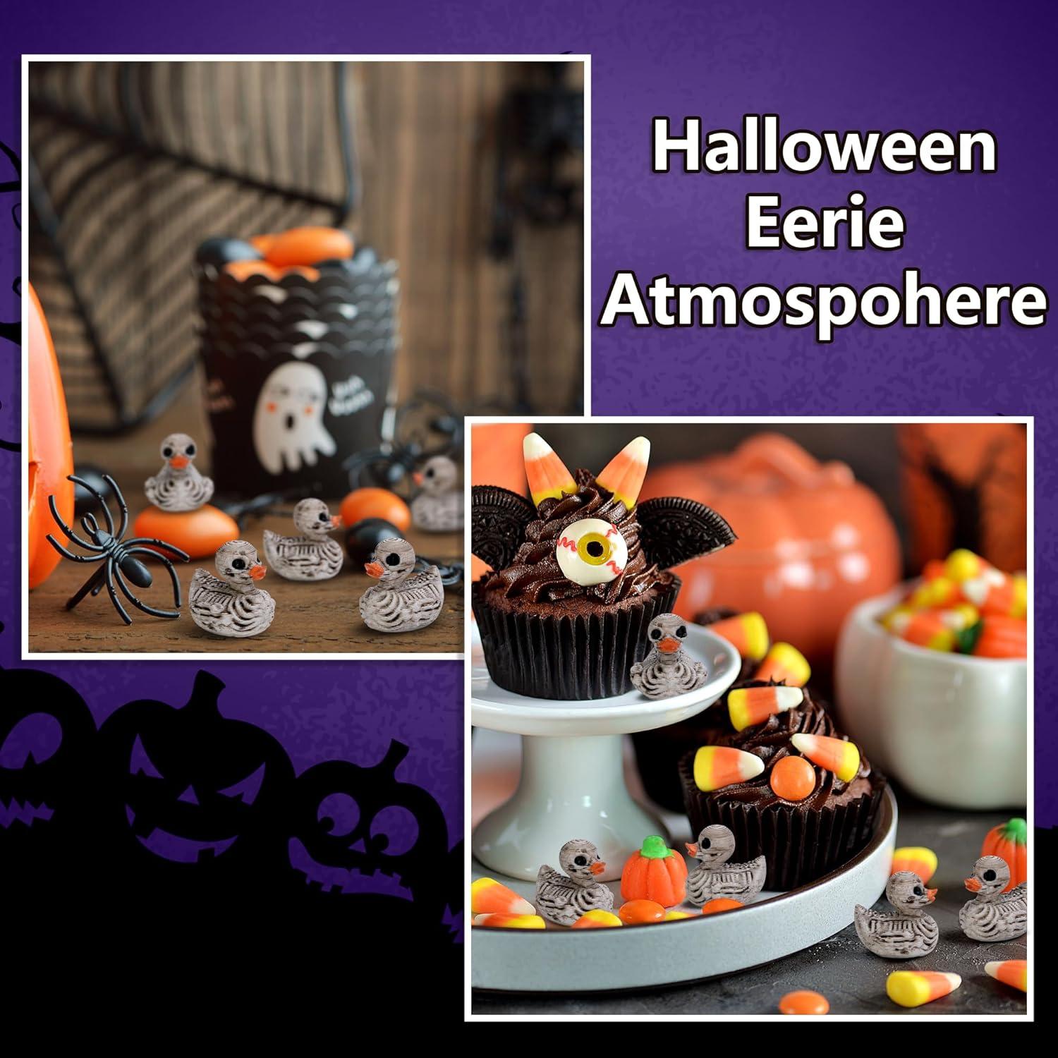 60 Piezas Decoraciones de Esqueletos de Patos Halloween Watayo