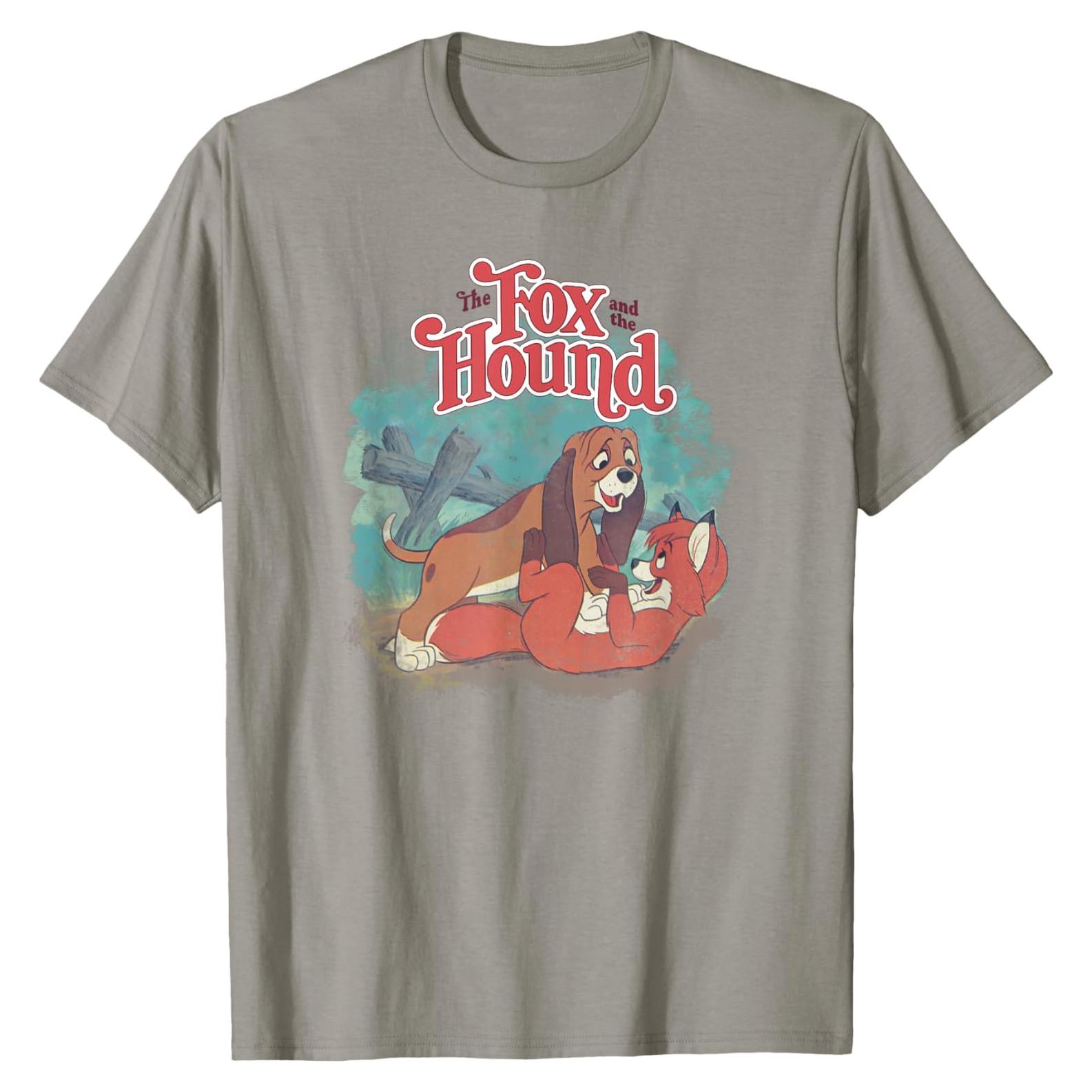 Camiseta Clásica Vintage Disney El Zorro y el Sabueso