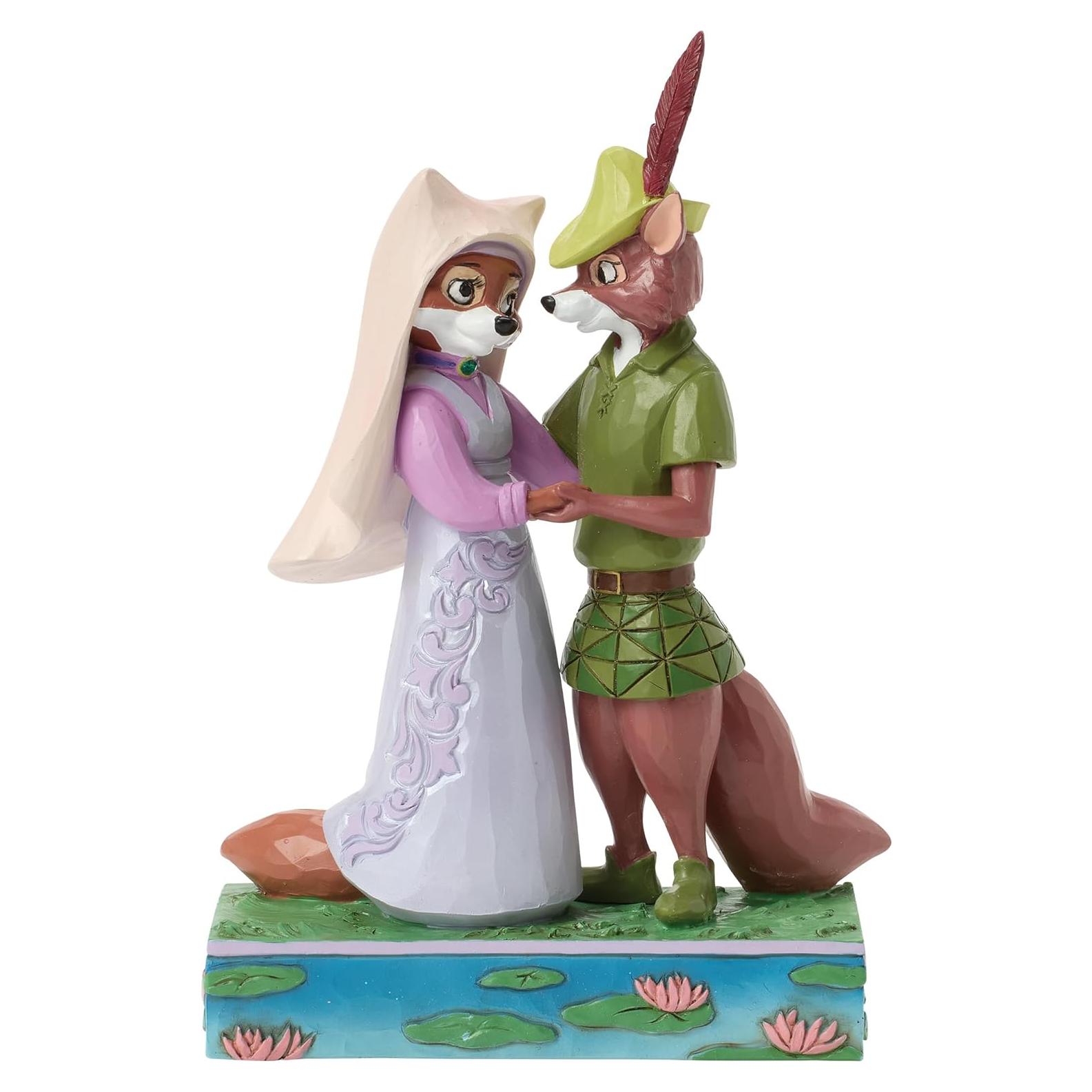 Figurita Enesco Disney Traditions Robin Hood y Maid Marian 17 cm