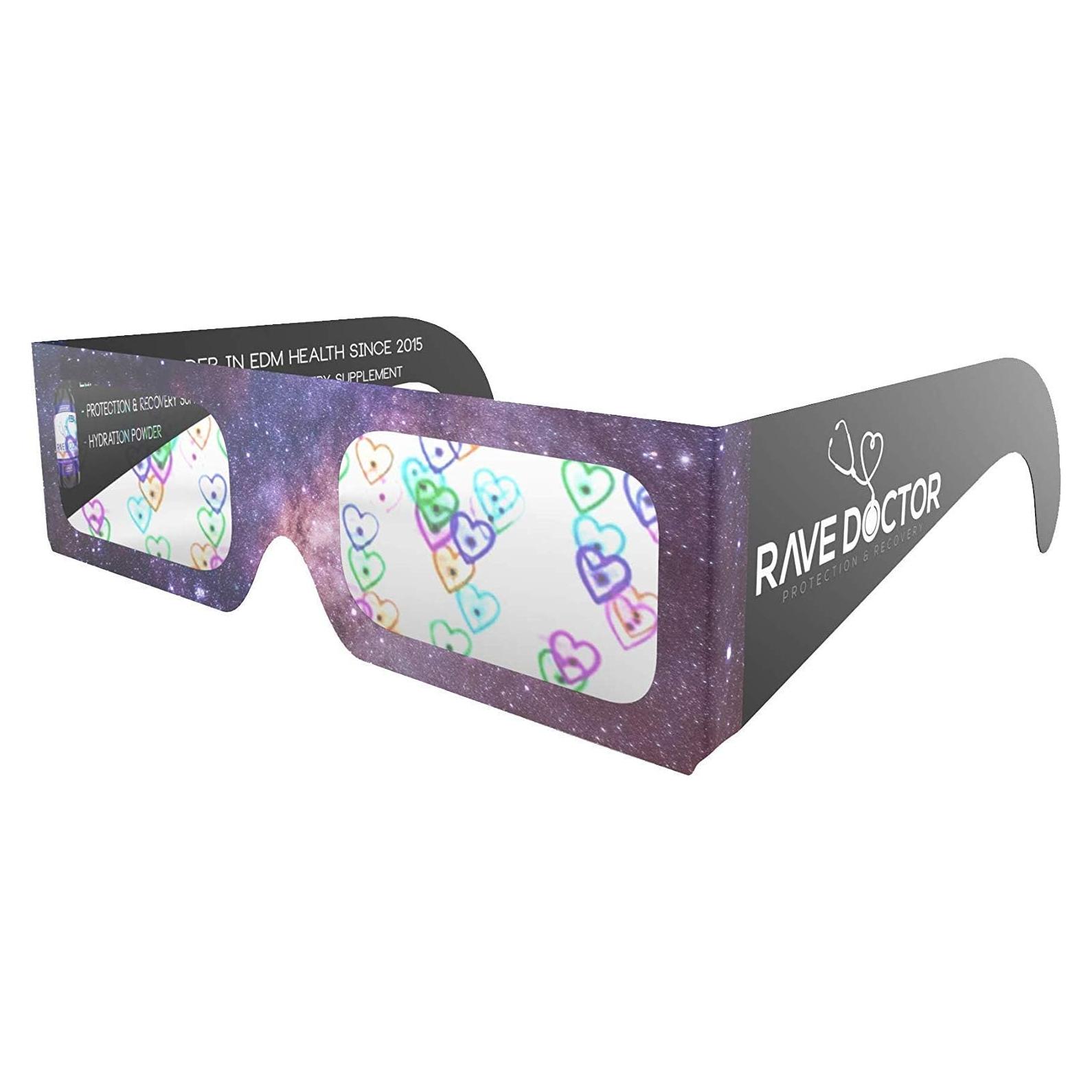 Gafas de Difracción en Forma de Corazón Rave Doctor