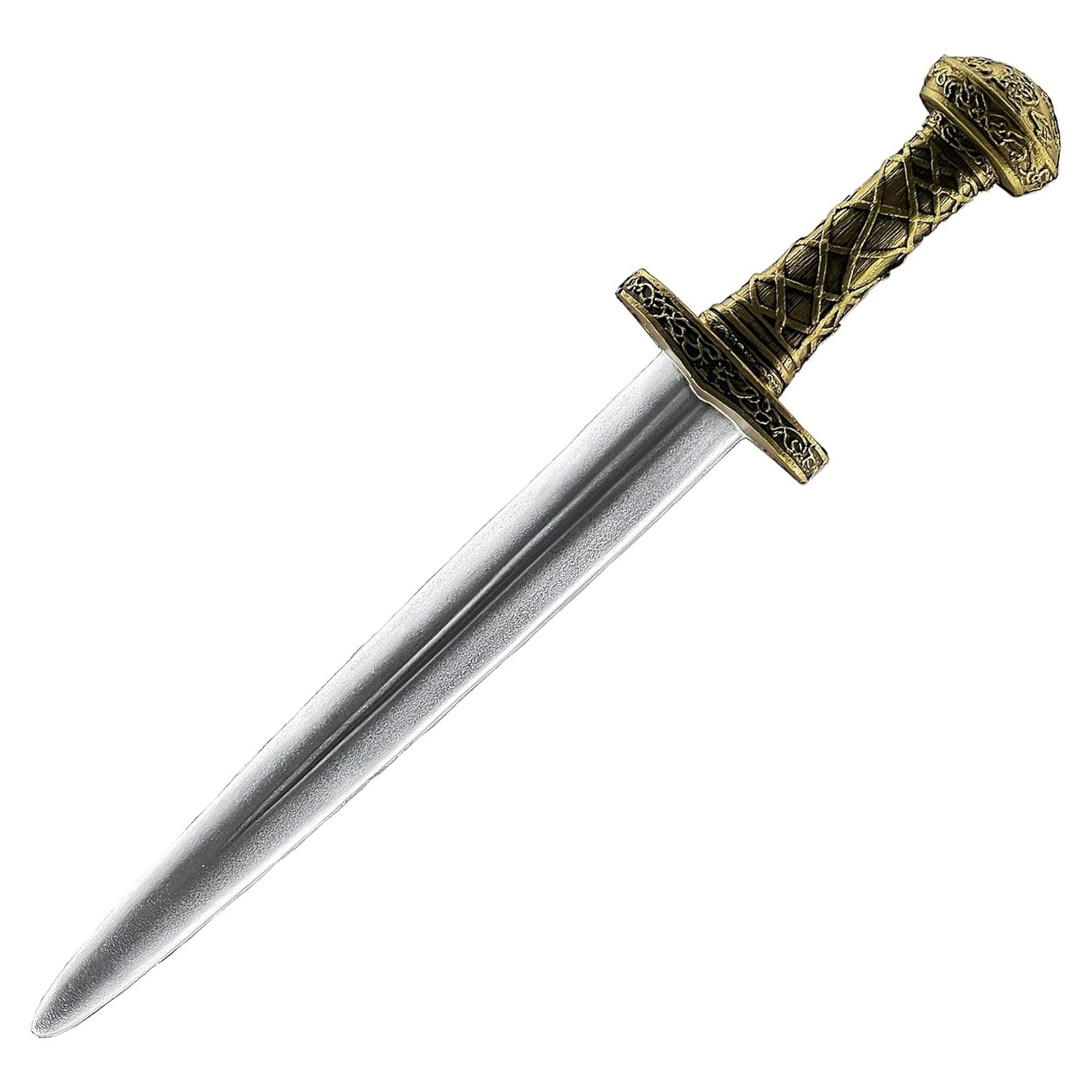 Espada Media Vikinga PU Dorada 34.29 cm para Disfraz LARP