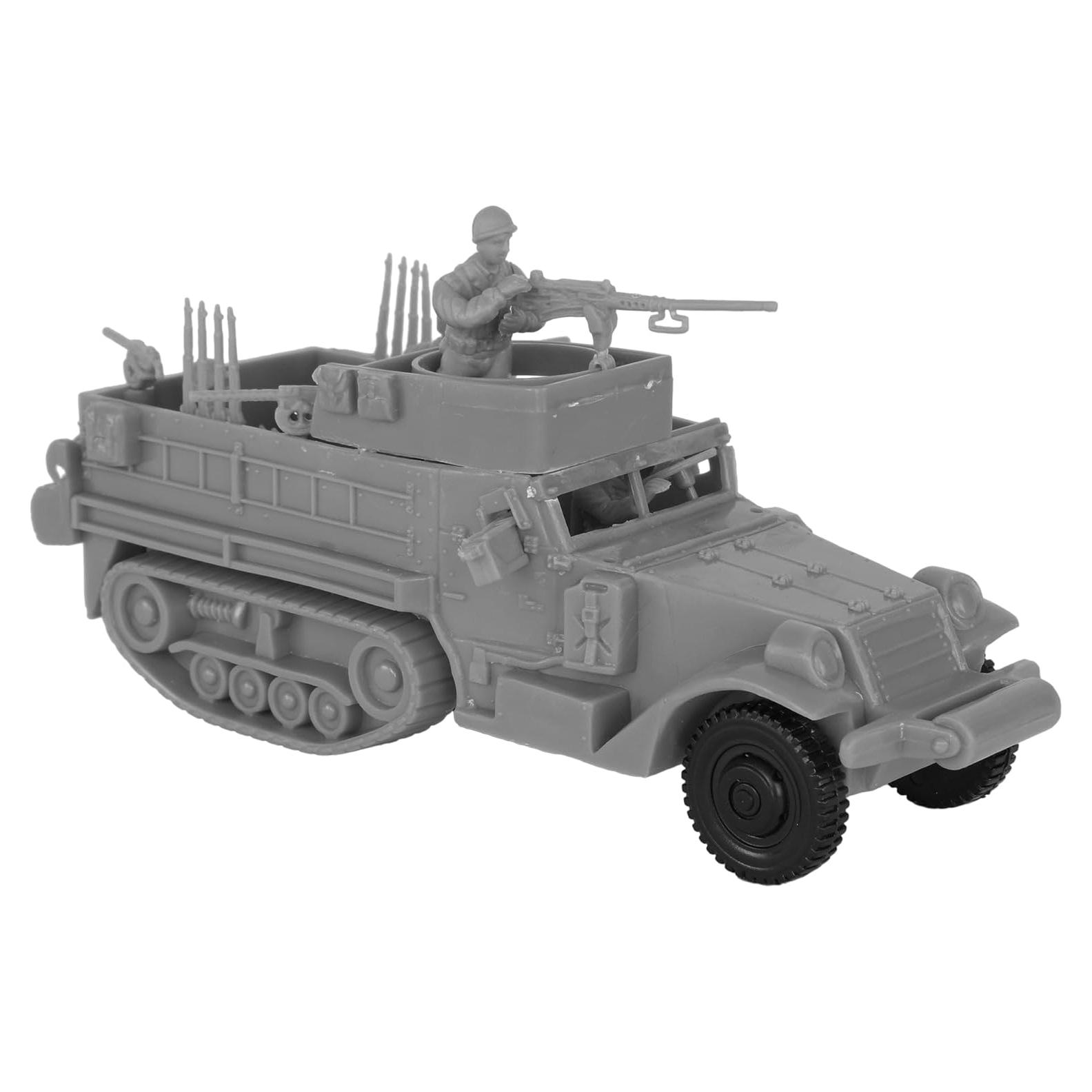 Vehículo Blindado M3 Halftrack BMC Toys WW2 con 4 Figuras