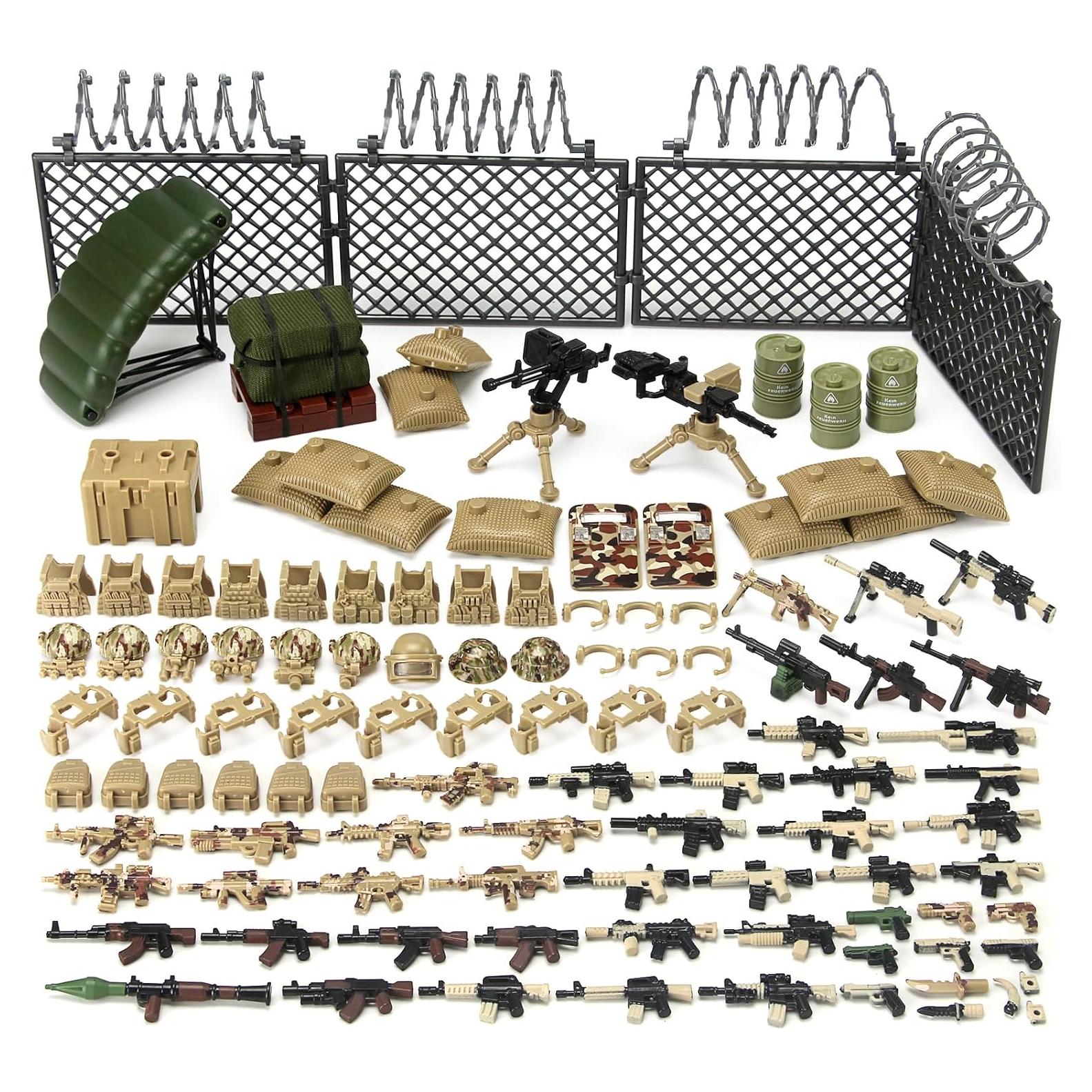 Juego de Bloques de Construcción Militar WX T149 - Accesorios Tácticos