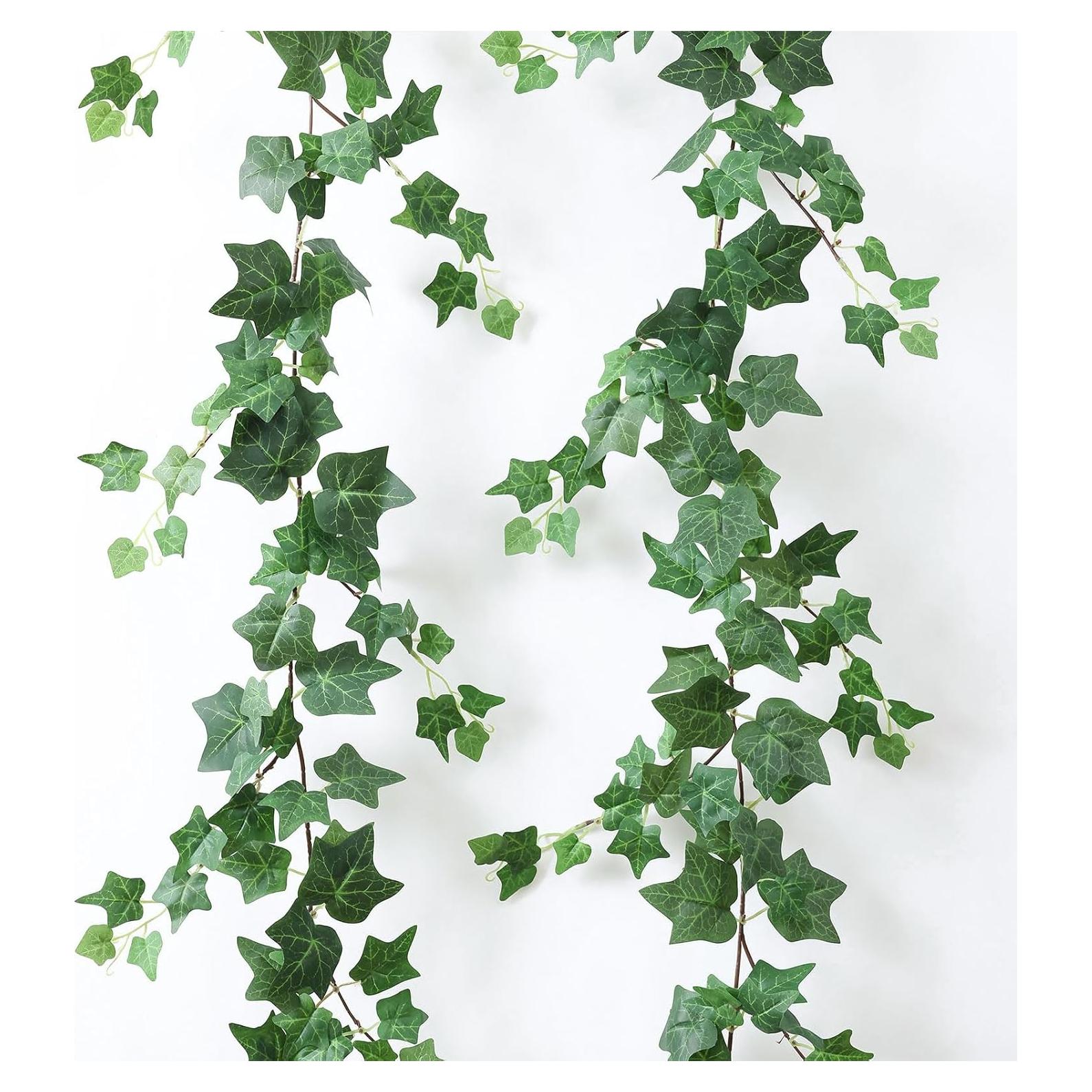 Cadenas de Hiedra Artificial MIZII 2 Racimos 200 cm Verde Seda