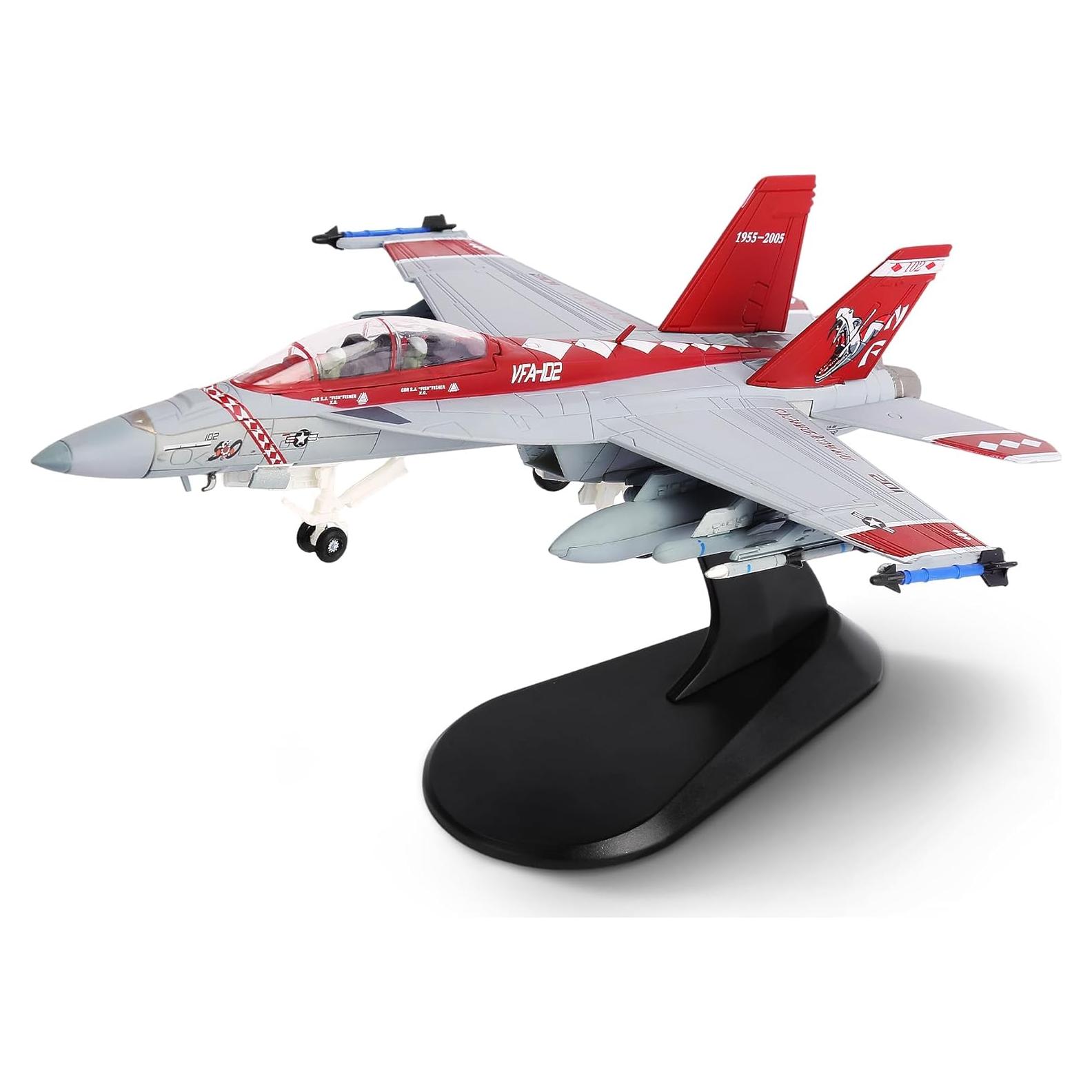 Modelo de avión militar HANGHANG F/A-18 VFA-102 1/100