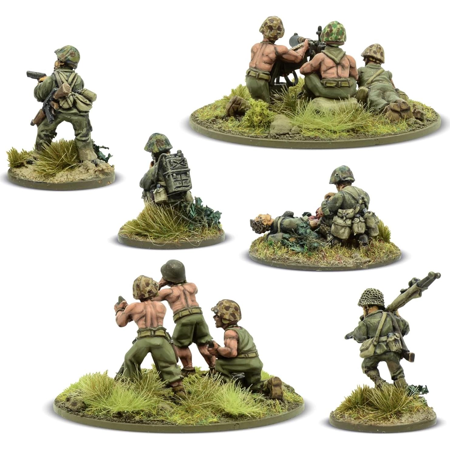 Grupo de Apoyo USMC Warlord Games Bolt Action 1/56