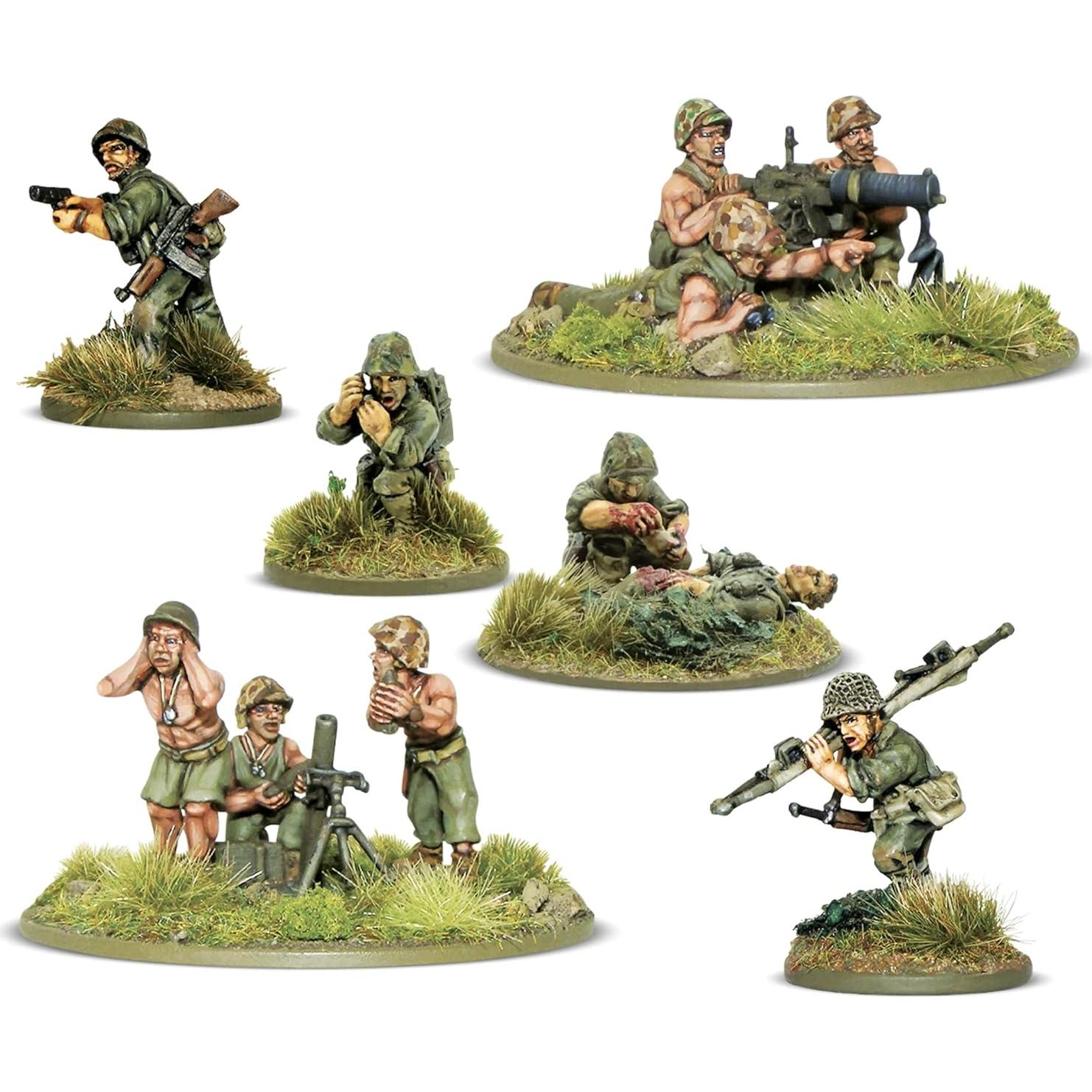 Grupo de Apoyo USMC Warlord Games Bolt Action 1/56