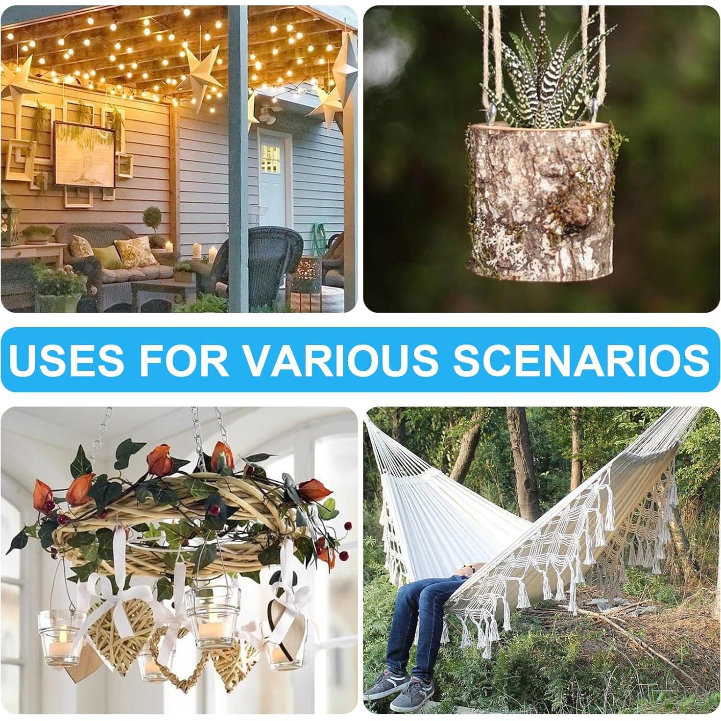 Tornillos Ojos Aovchei 150PCS Acero Inoxidable 1.5cm