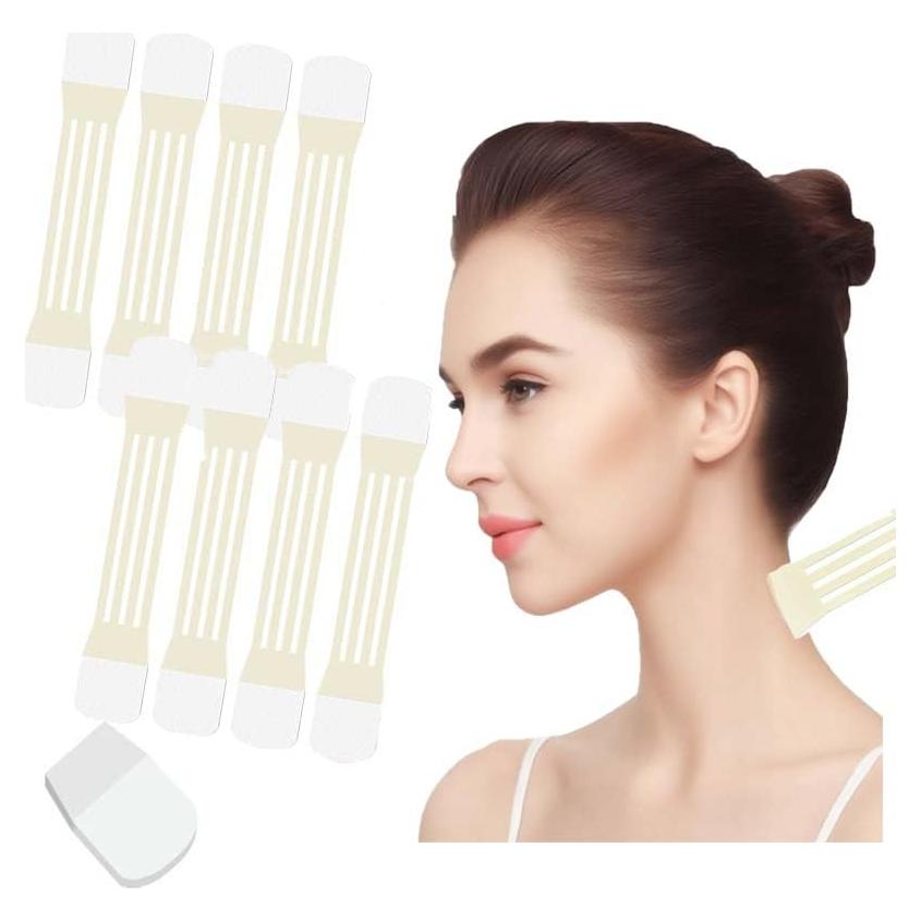 Cinta Elevadora de Cuello Invisible Sunnydeer - 8 Tiras + 40 Parches