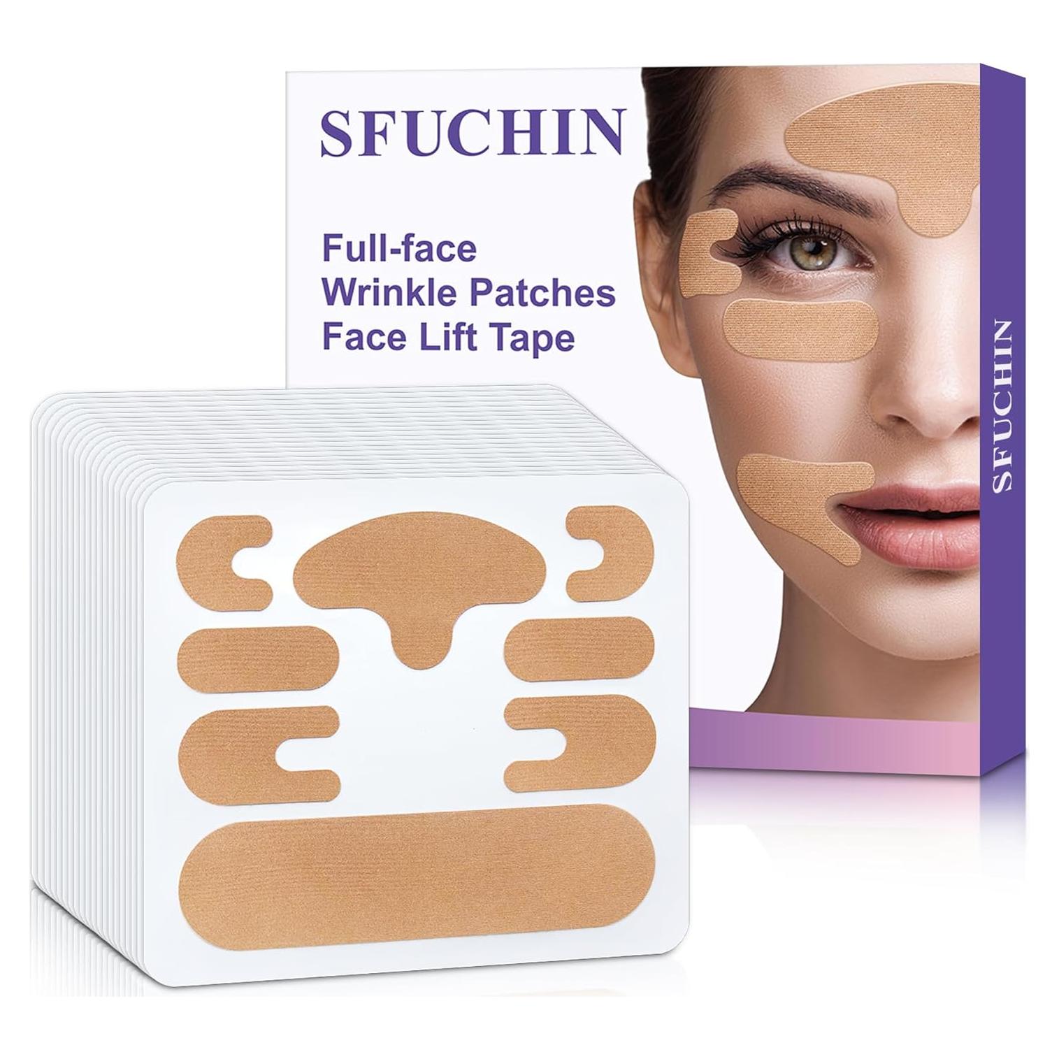 Parche Antienvejecimiento Sfuchin 160 Pcs Cinta Facial Hipoalergénica